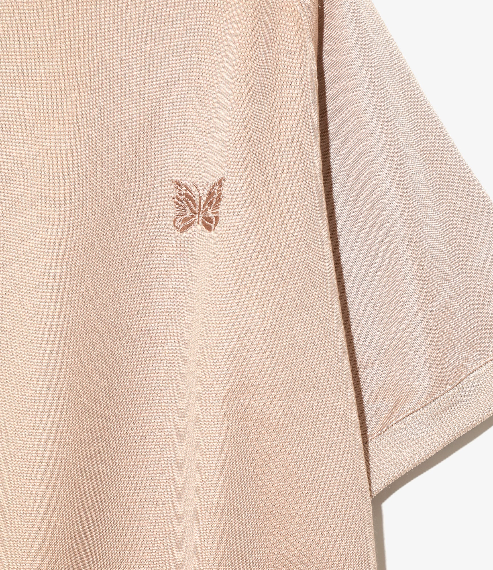 S/S Mock Neck Shirt - Pink - Bright Jersey