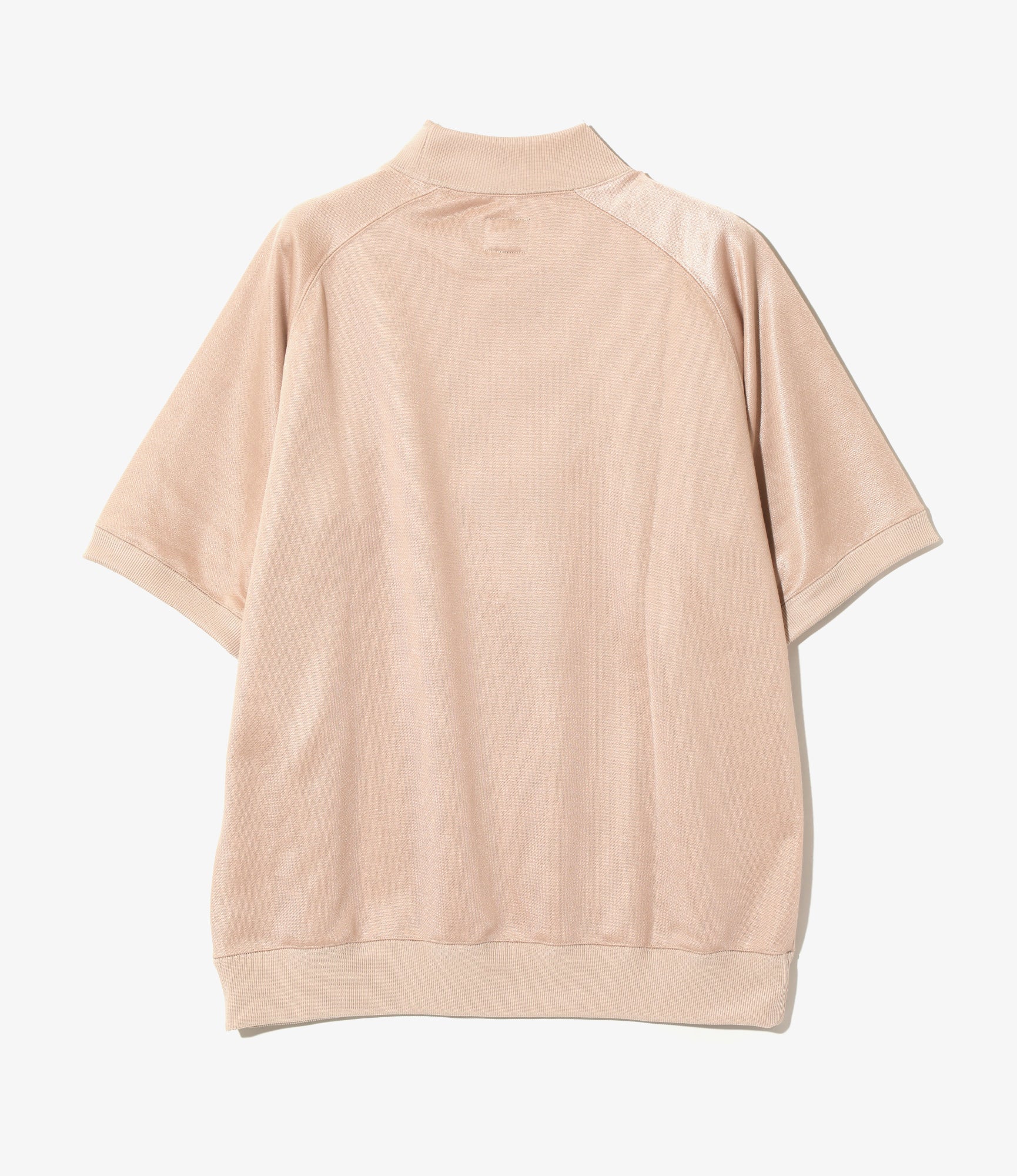 S/S Mock Neck Shirt - Pink - Bright Jersey