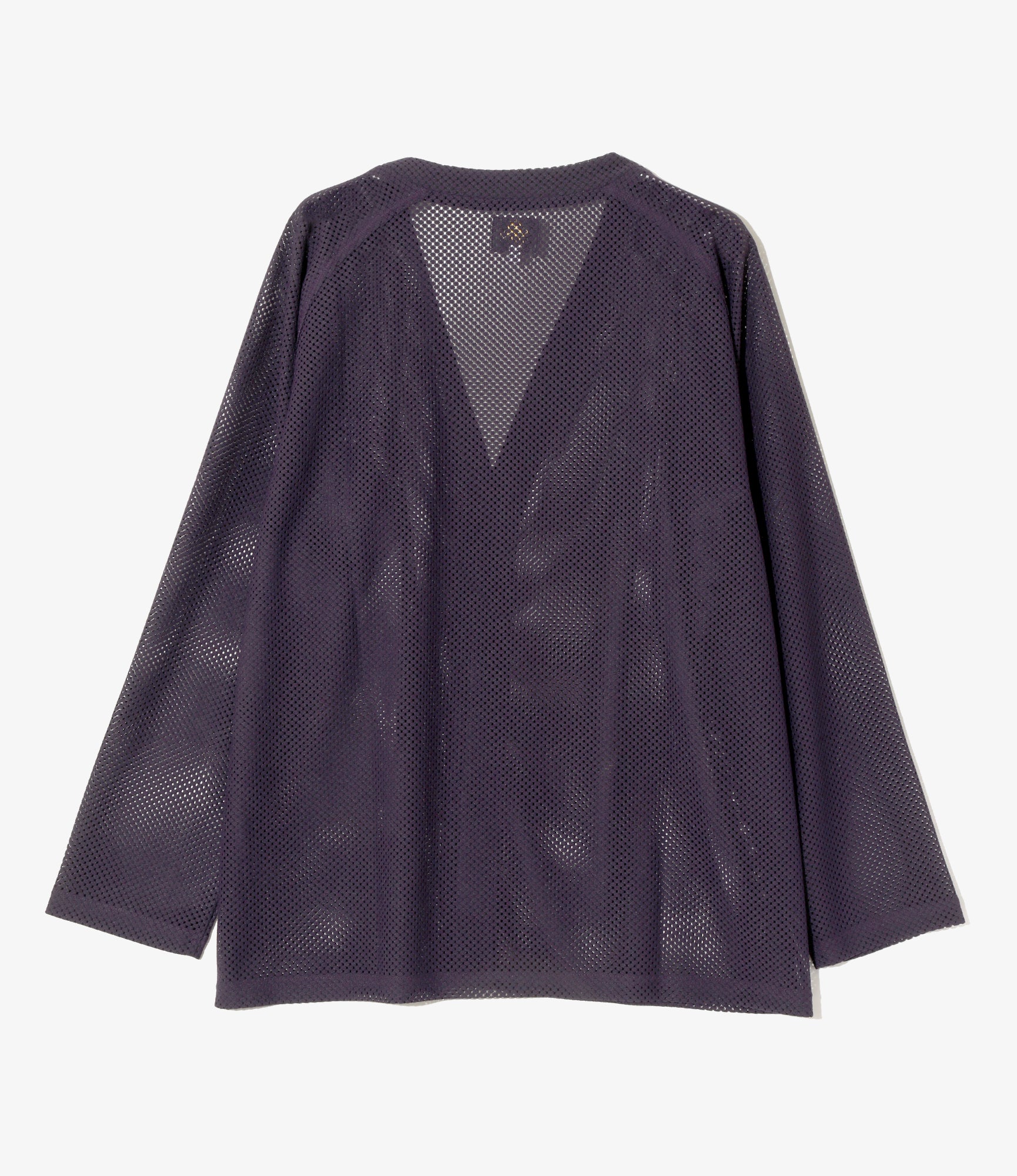 V-Neck Cardigan - Dk. Purple - Raschel Lace