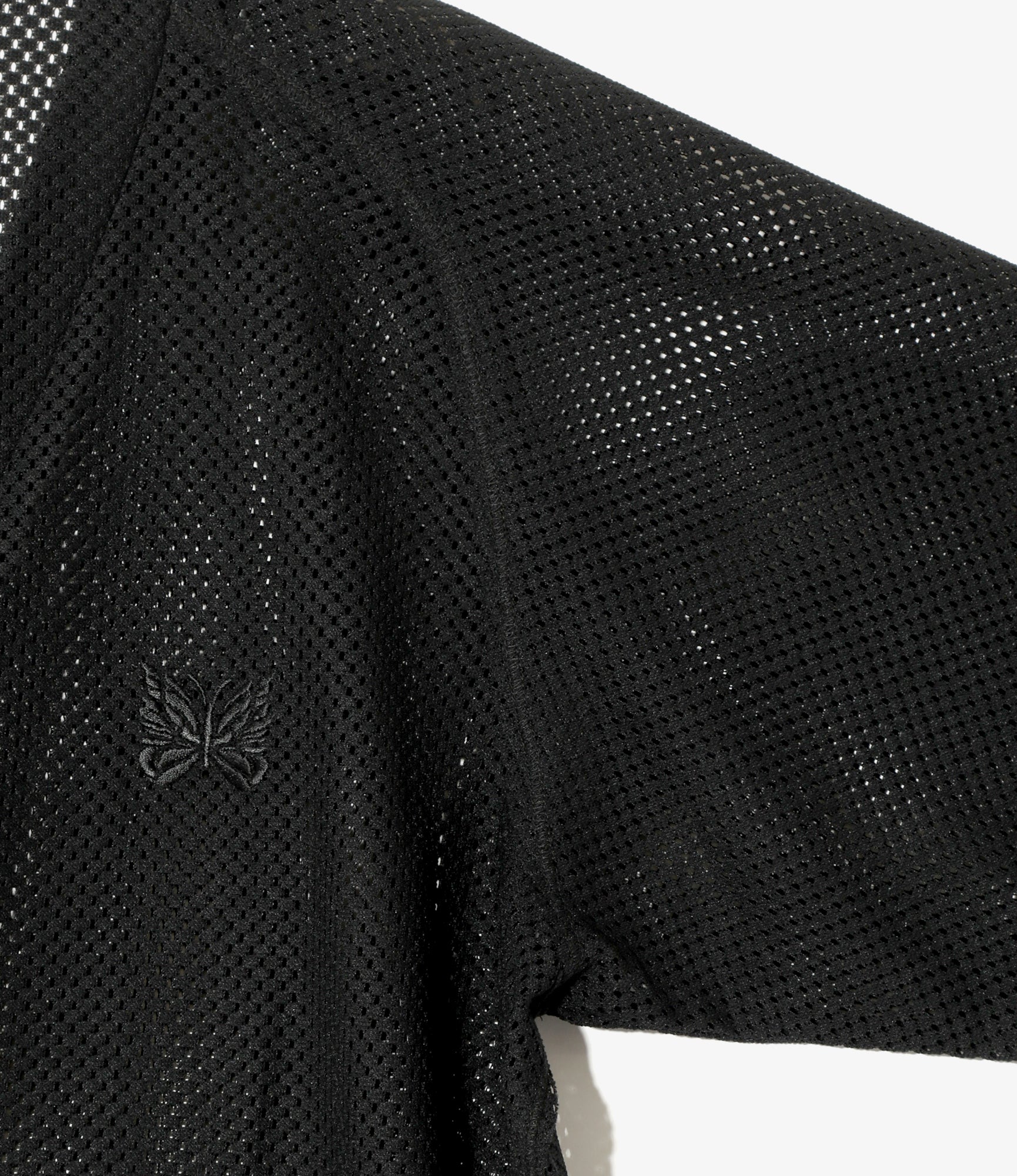 V-Neck Cardigan - Black - Raschel Lace