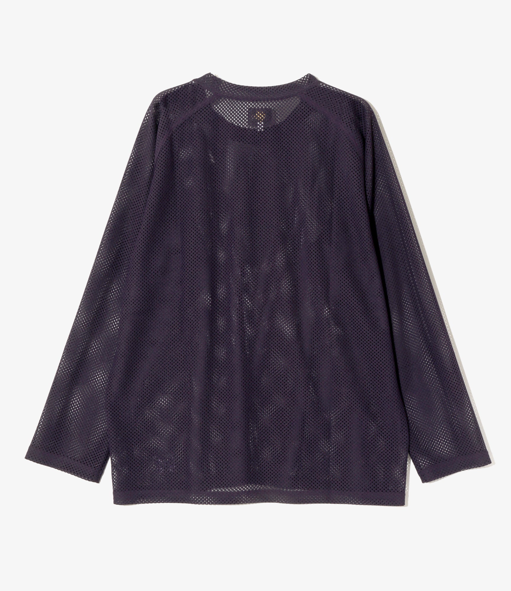 L/S U-Neck Tee - Dk. Purple - Raschel Lace