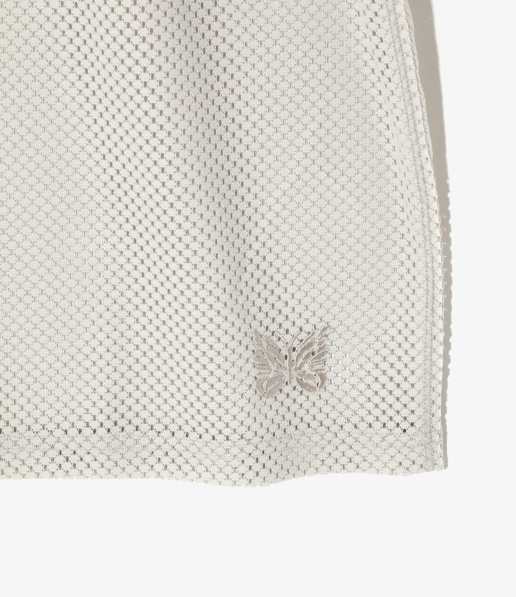 L/S V-Neck Tee - Lt. Grey - Raschel Lace