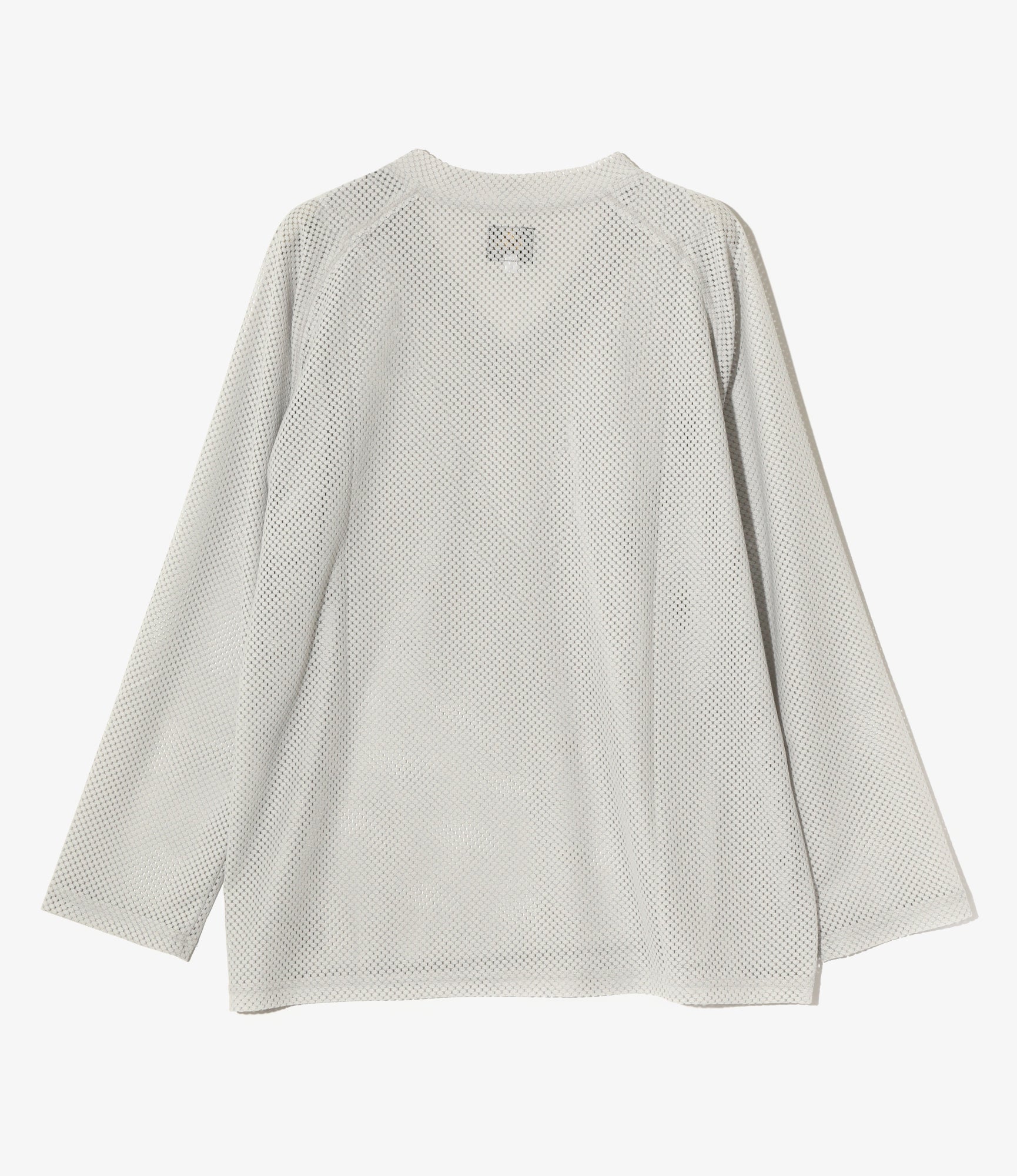 L/S V-Neck Tee - Lt. Grey - Raschel Lace
