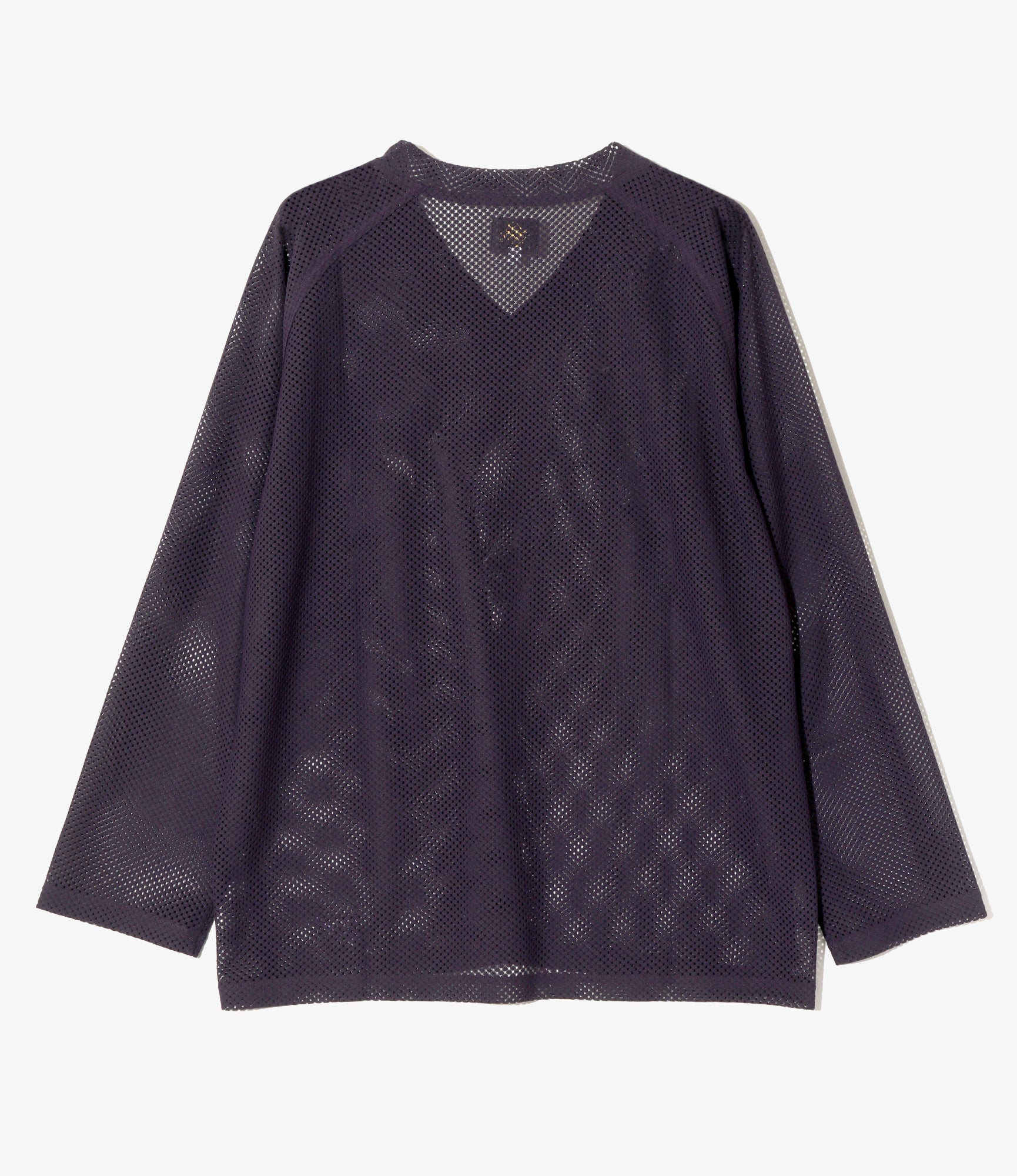 L/S V-Neck Tee - Dk. Purple - Raschel Lace