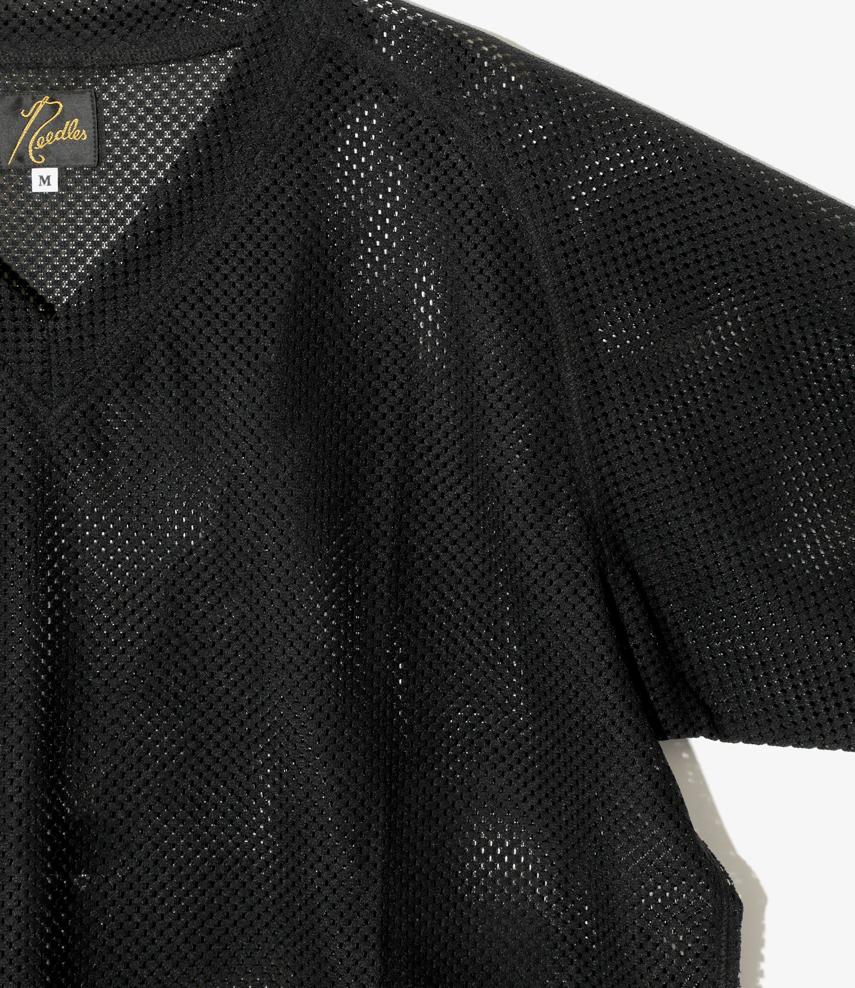 L/S V-Neck Tee - Black - Raschel Lace