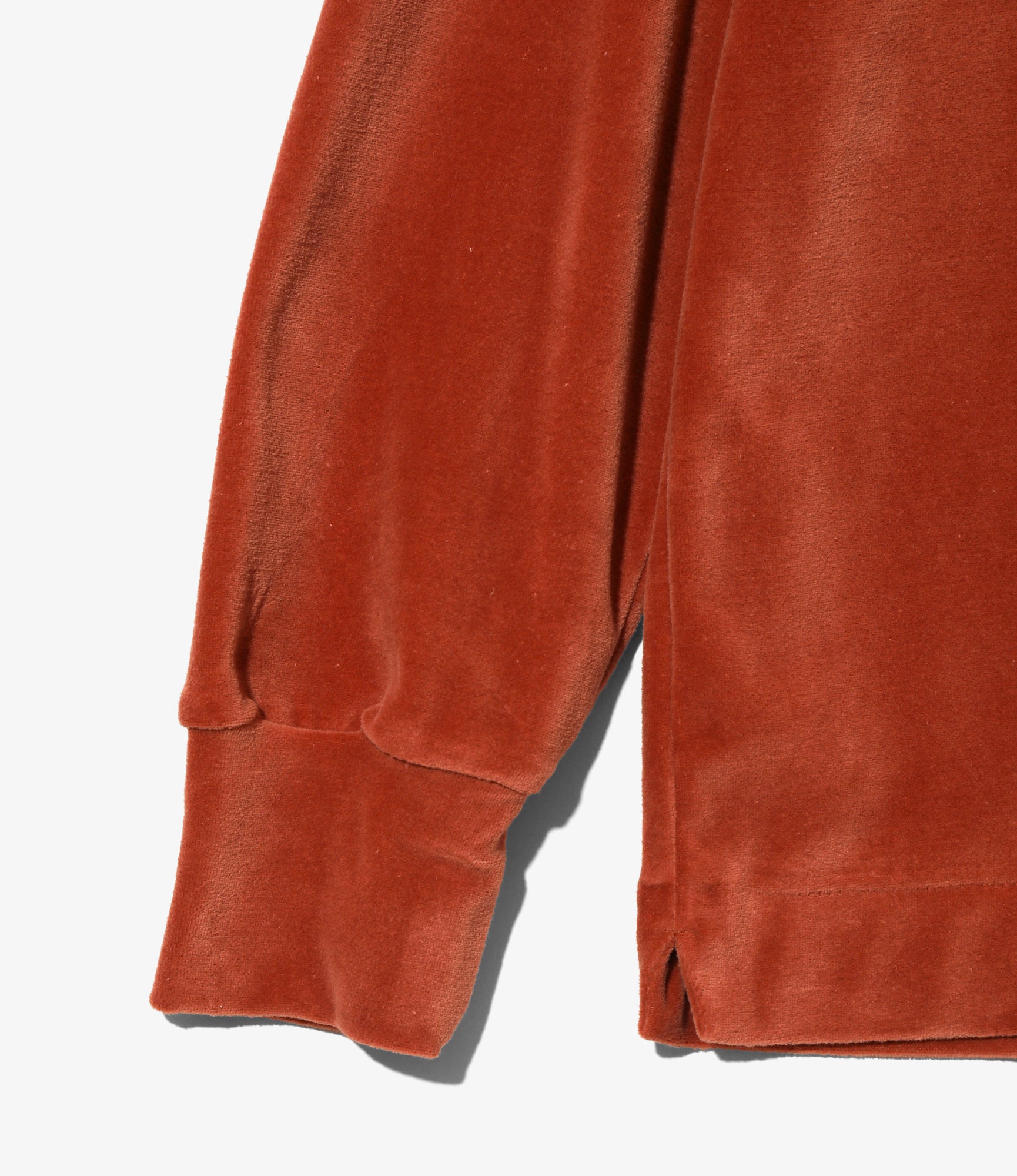 Pullover Shirt - Orange - Velour Jersey