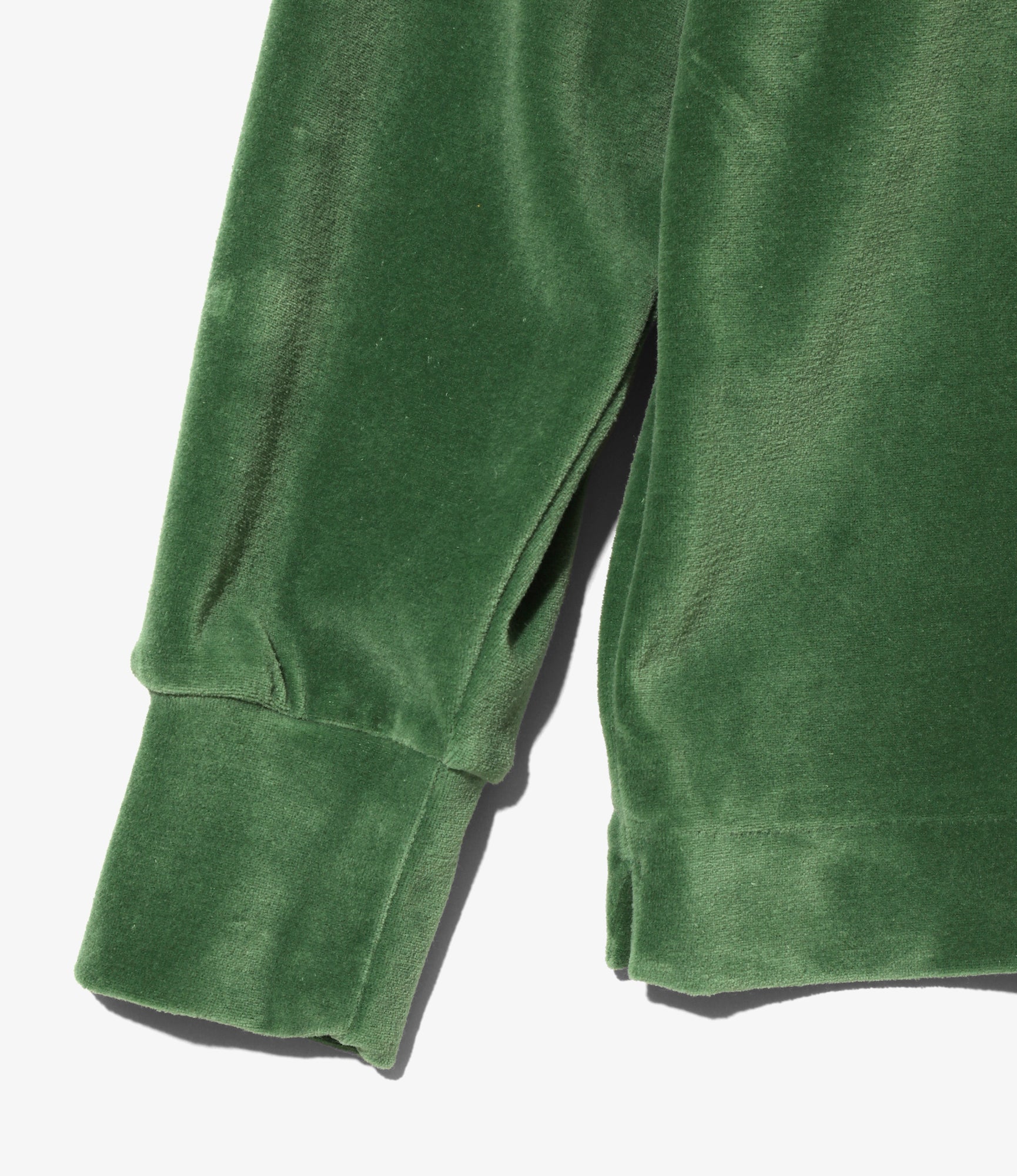 Pullover Shirt - Green - Velour Jersey