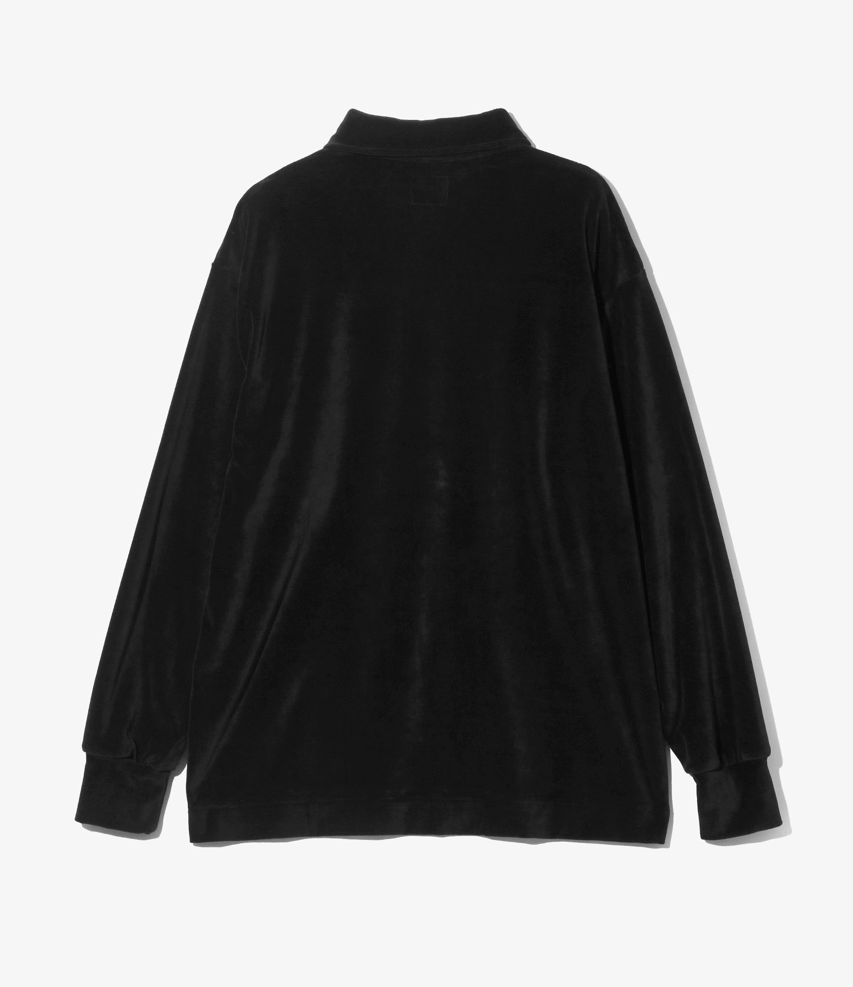 Pullover Shirt - Black - Velour Jersey