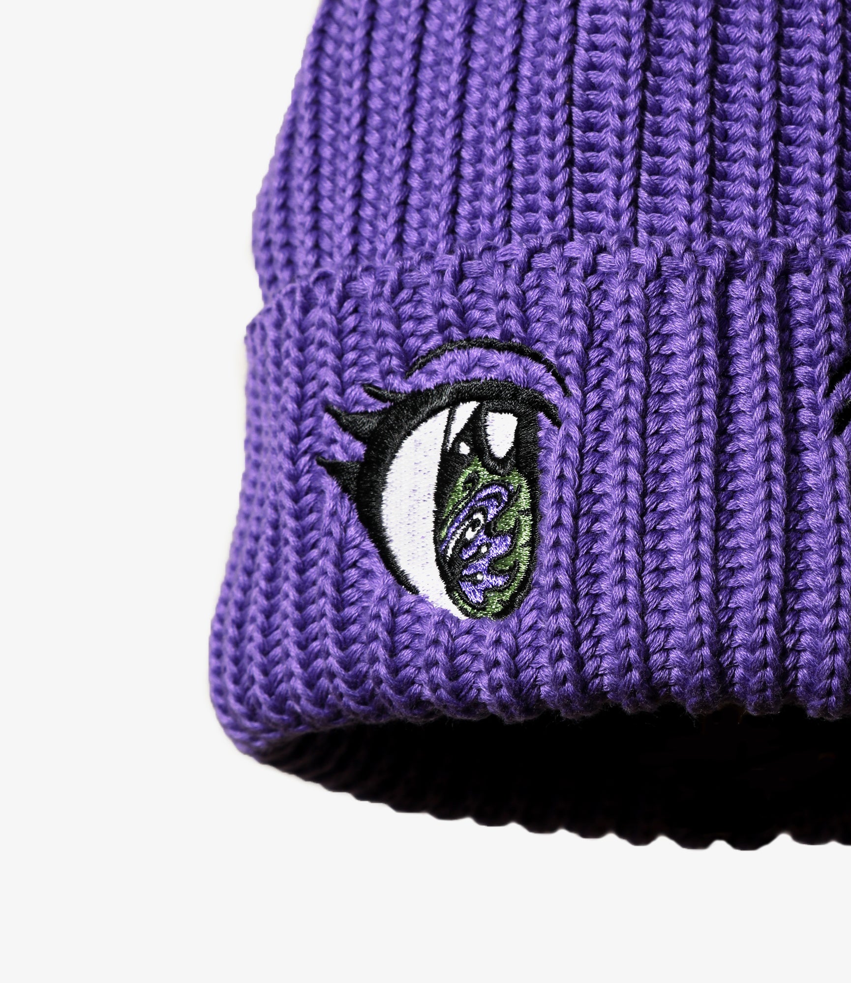 Needles x Kae Tanaka Watch Cap - Purple - KT Eyes Emb.