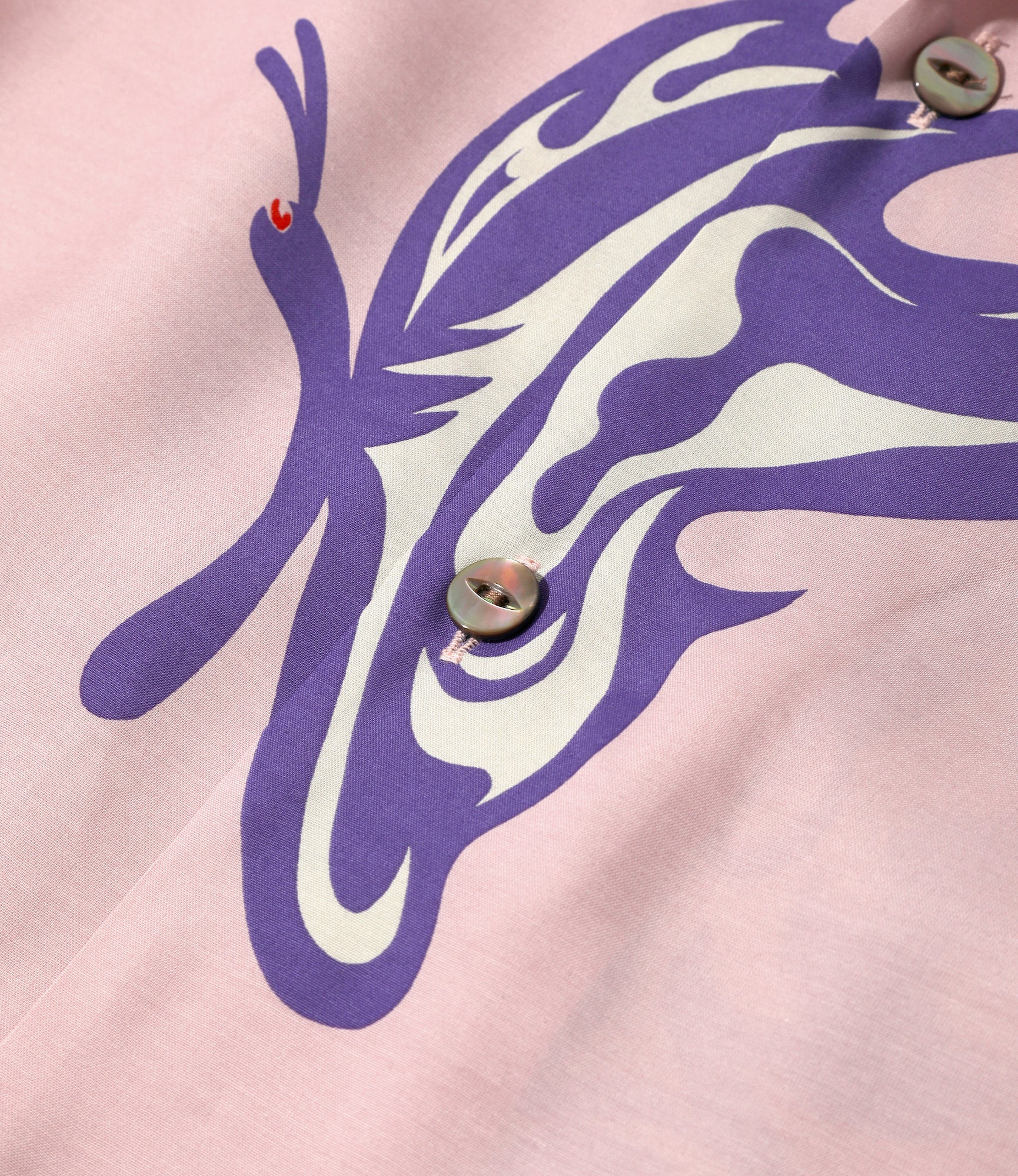 Needles x Kae Tanaka S/S One-Up Shirt - Old Rose - KT Papillon