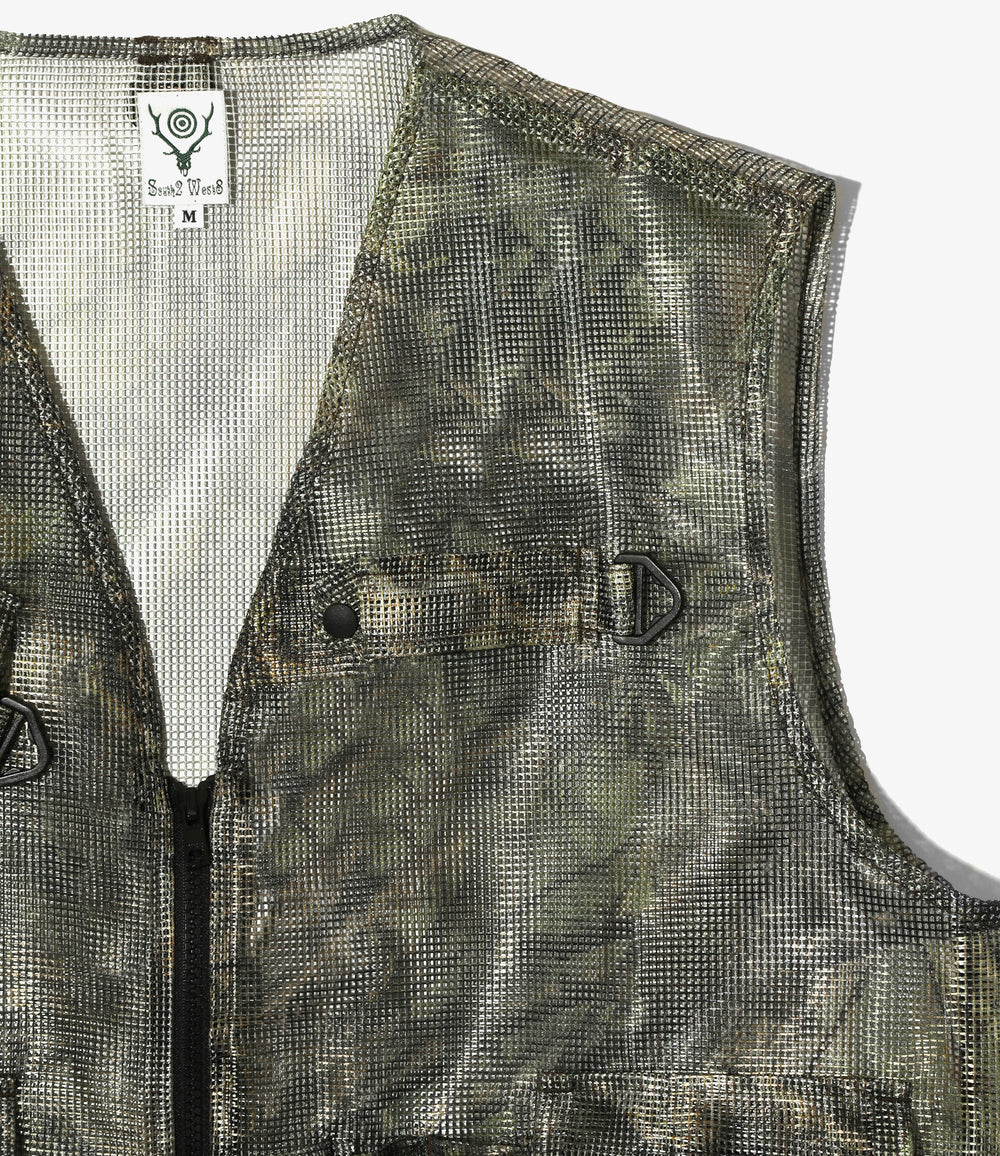 Bush Trek Vest - S2W8 Camo - Heavyweight Mesh | Nepenthes New York