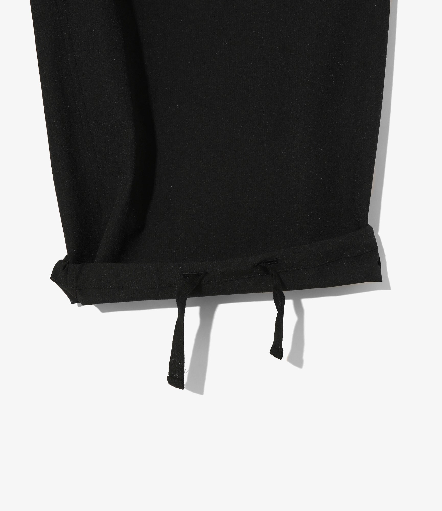 String Cuff Balloon Pant - Black - Poly Washer Cloth