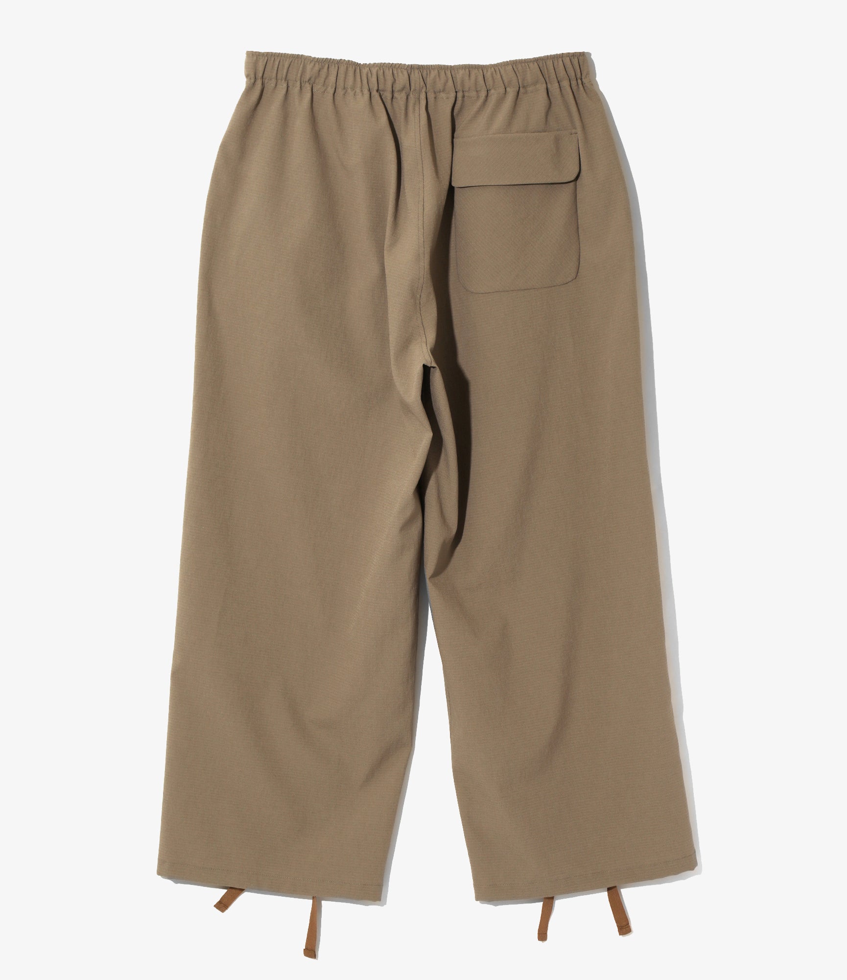 String Cuff Balloon Pant - Taupe - Poly Coolish Cloth