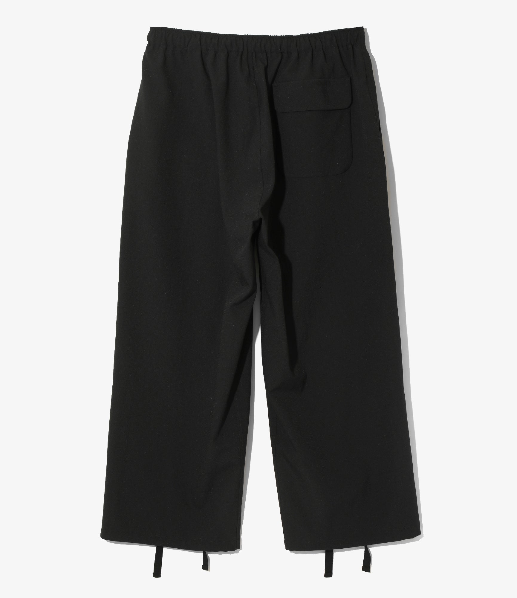 String Cuff Balloon Pant - Black - Poly Coolish Cloth