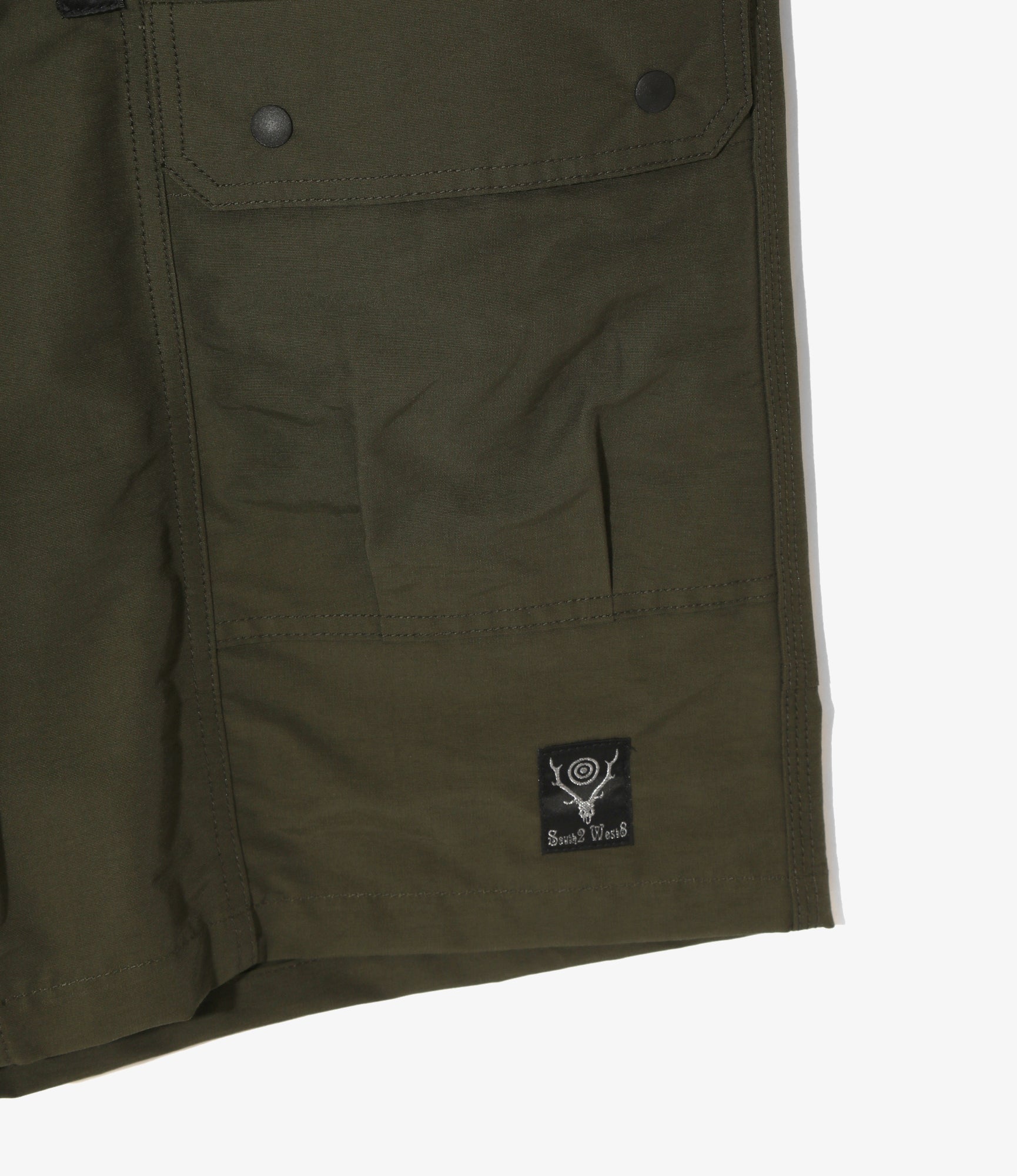 Belted Harbor Short - Olive - C/N Grosgrain