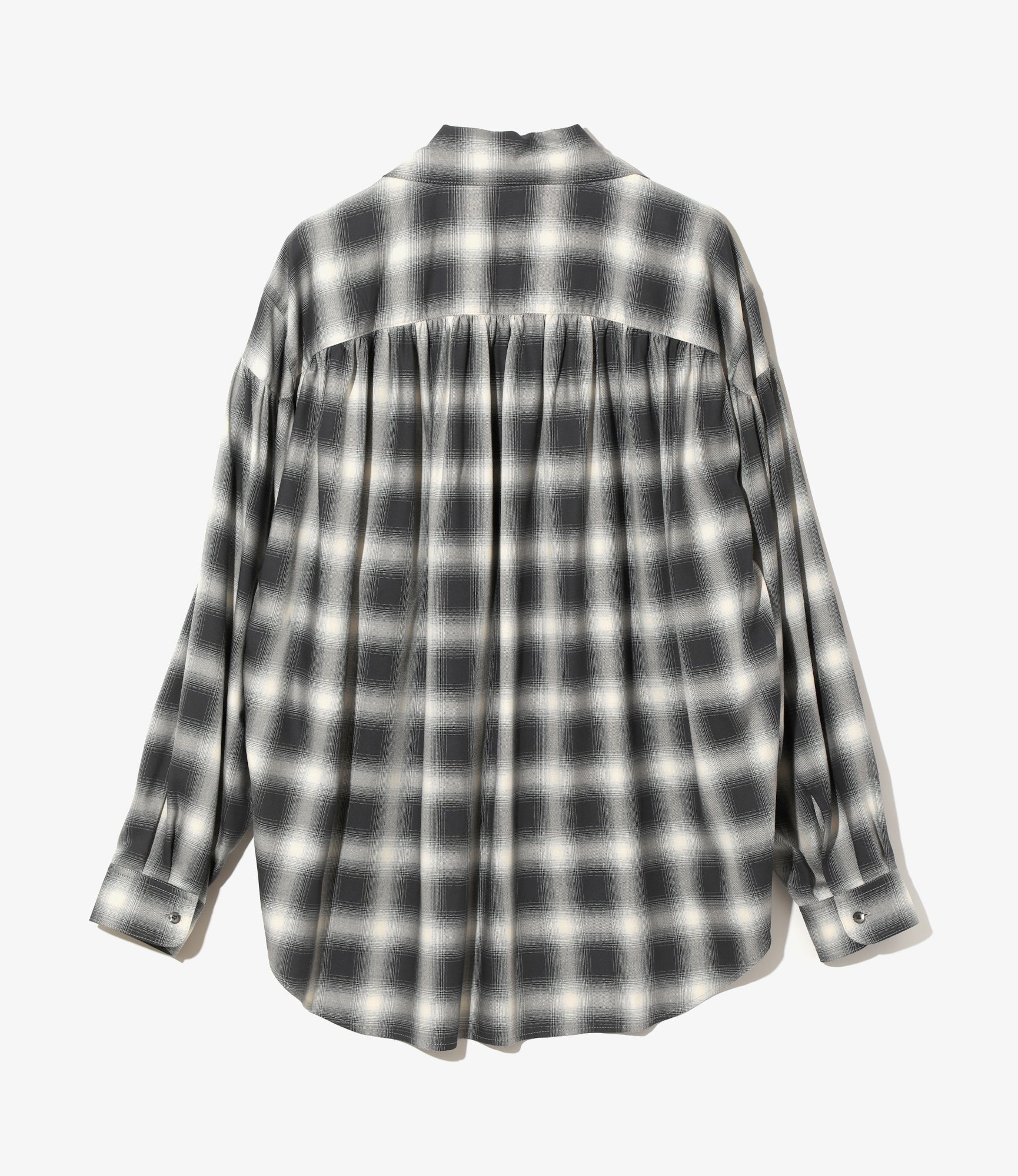 Painter Shirt - Black - Ombre Rayon Twill