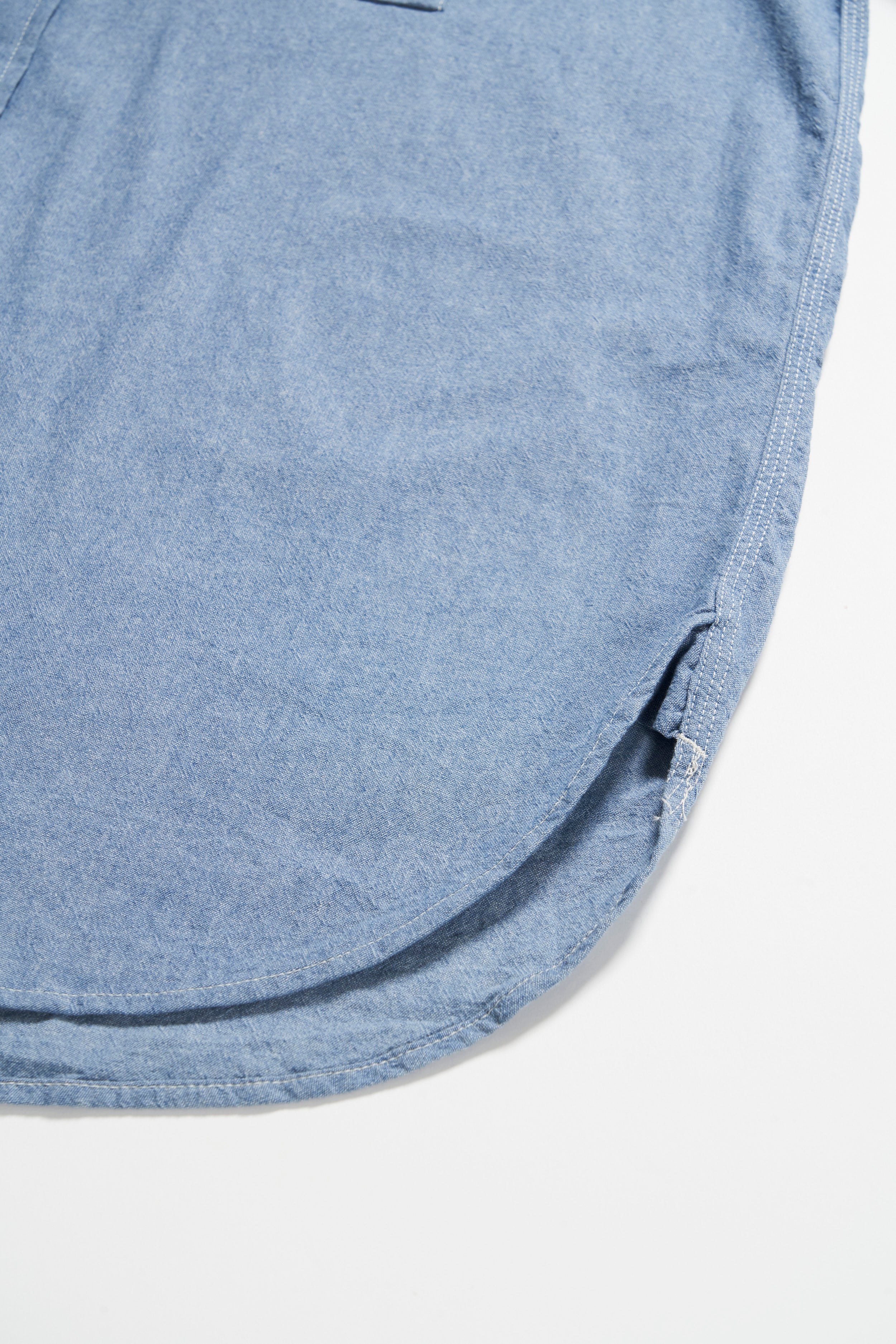 Kapital patch-detailing chambray work shirt - Blue