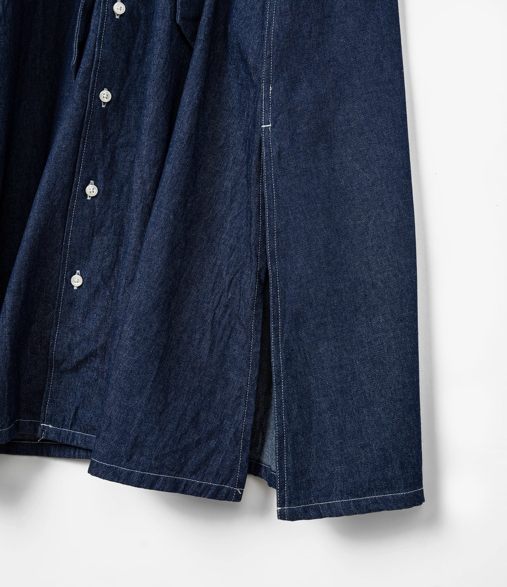The Button Down Dress - Indigo 6.5oz Denim