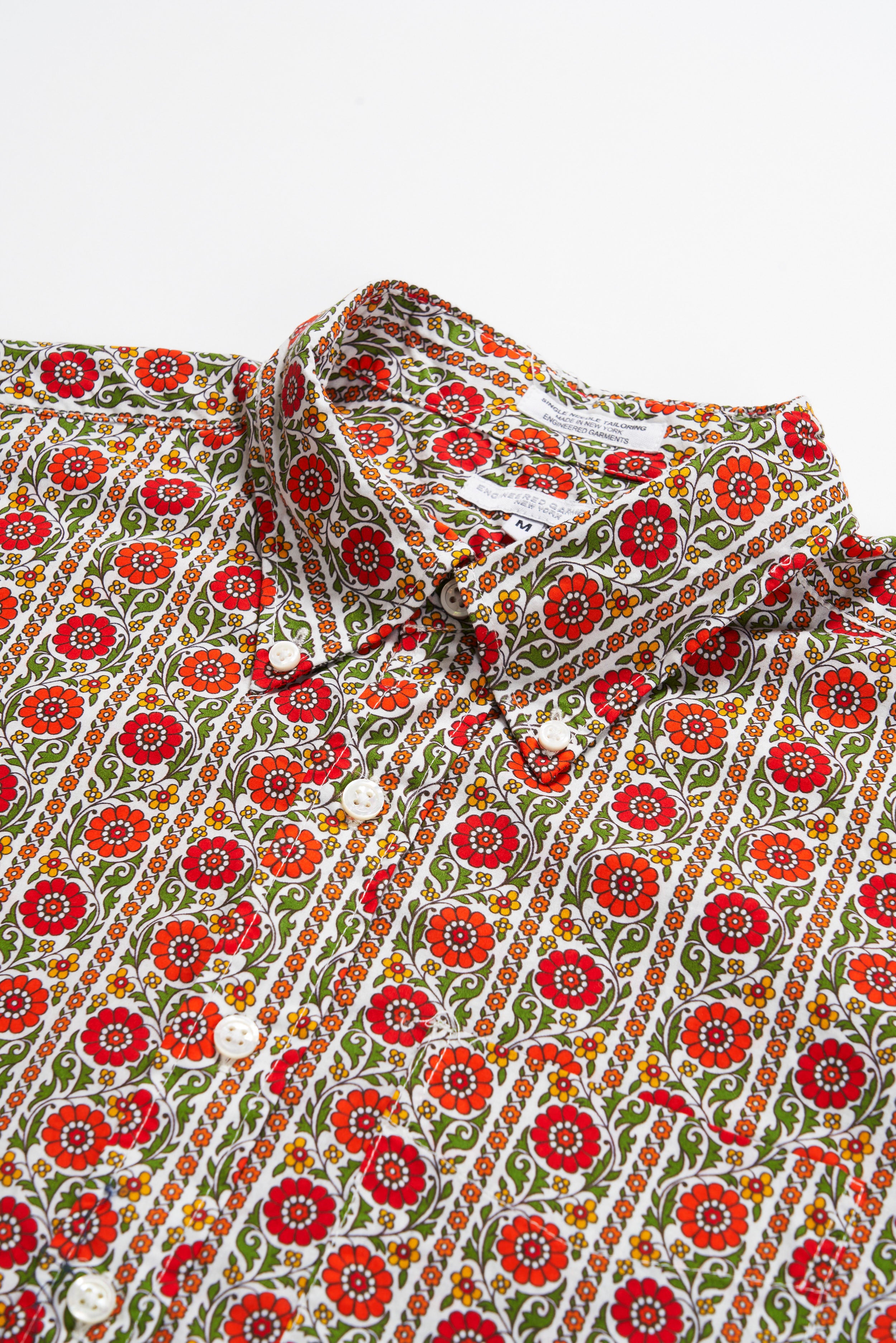 19 Century BD Shirt - Orange / Green Cotton Floral