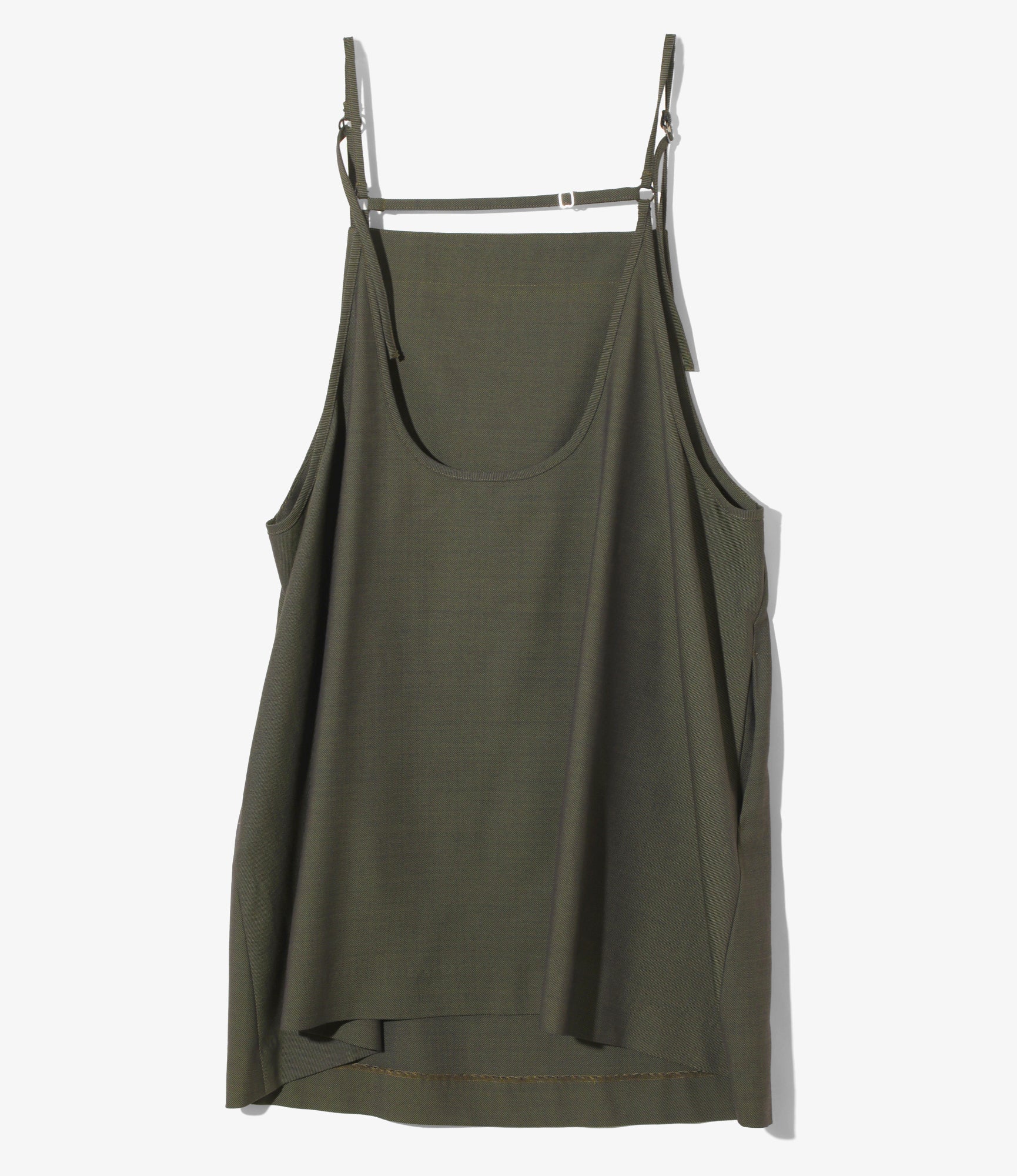 Apron Dress - Olive - Gabardine