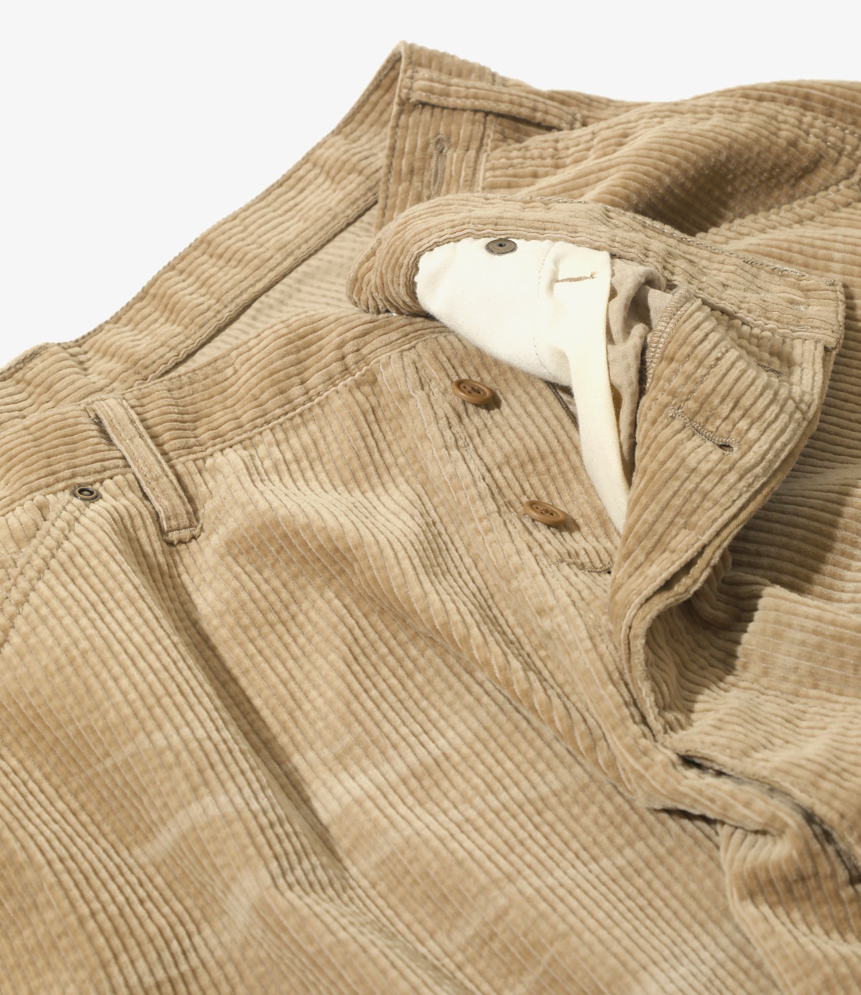 Painter Huge Shorts - Khaki - Corduroy