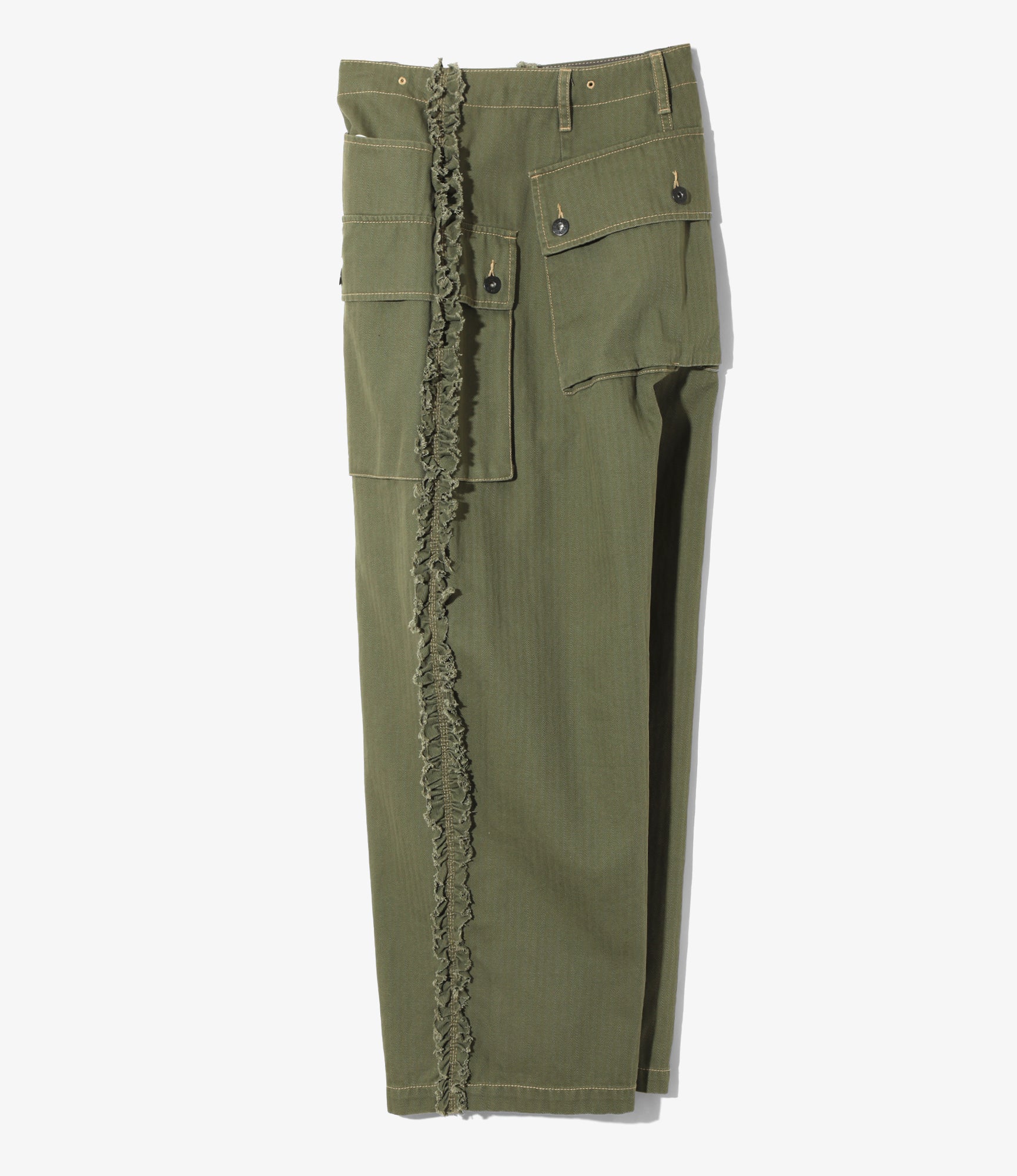 Utility Pants - Olive - Herringbone