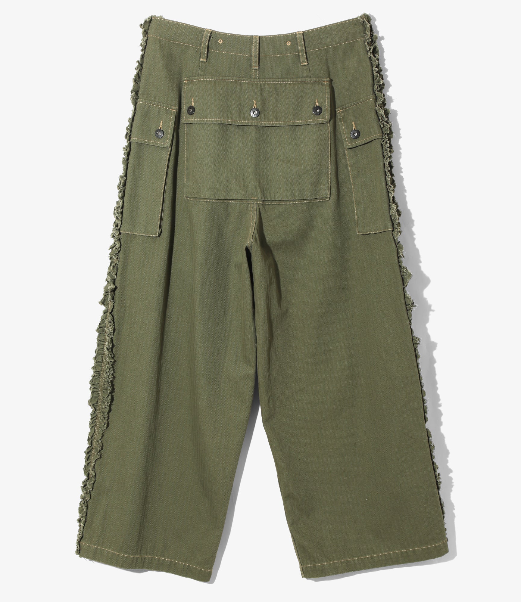 Utility Pants - Olive - Herringbone