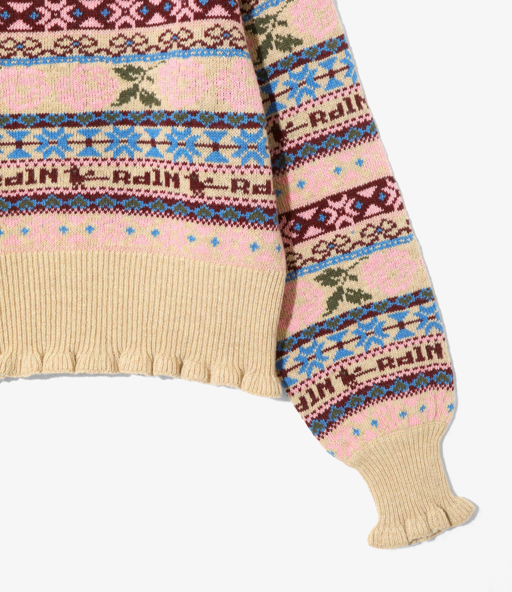 Fair Isle Sweater - Beige