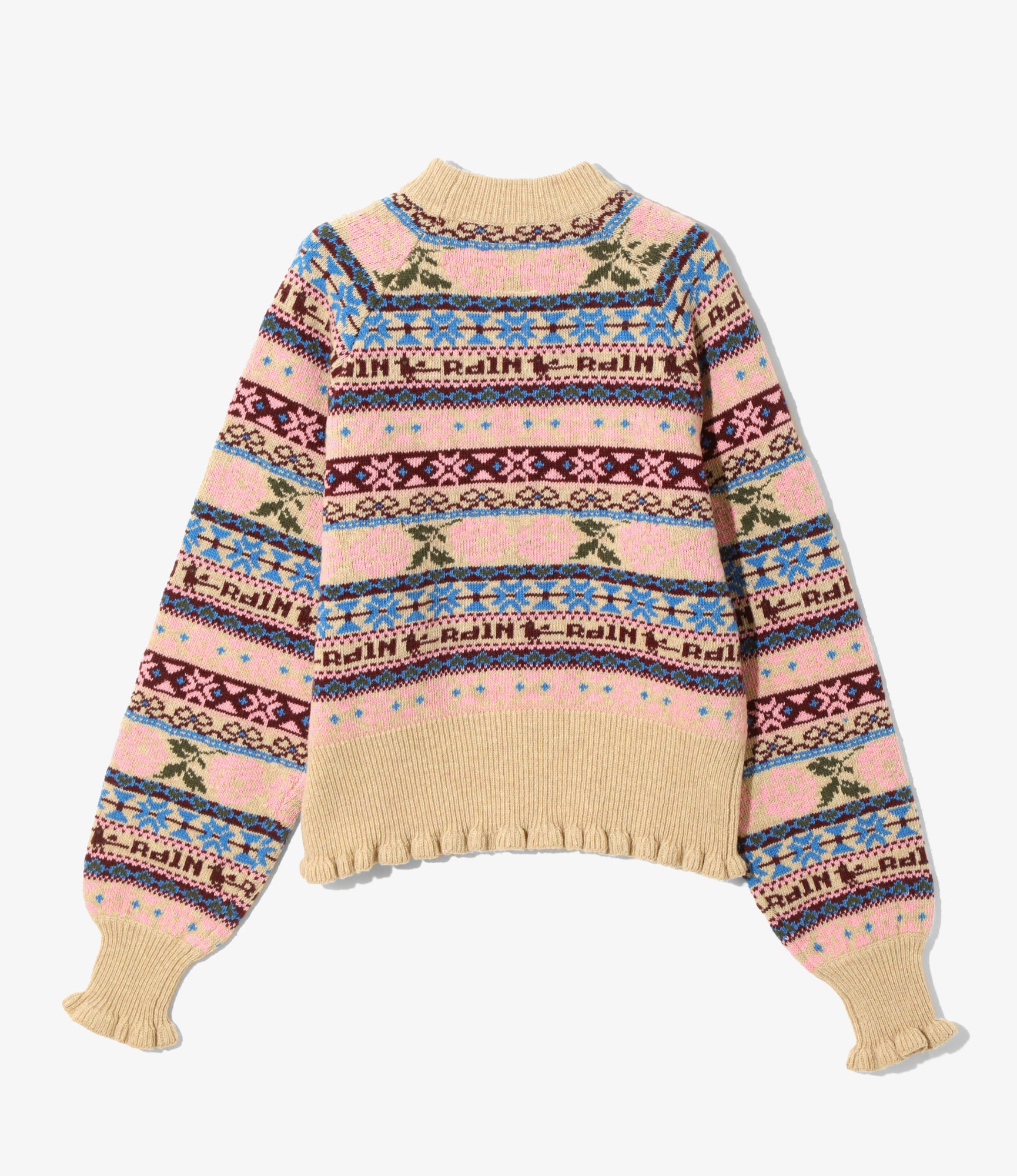 Fair Isle Sweater - Beige