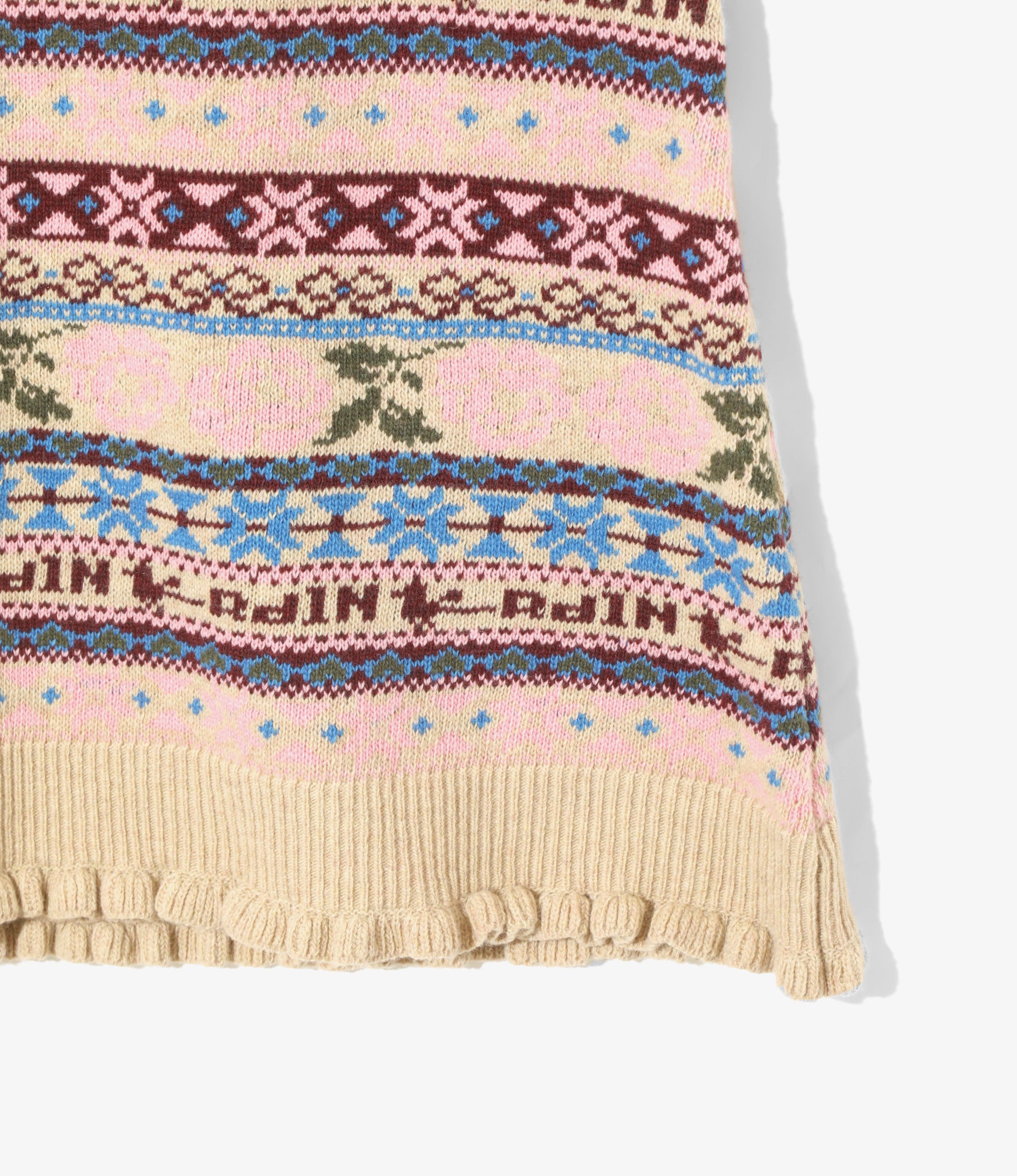 Fair Isle Vest - Beige