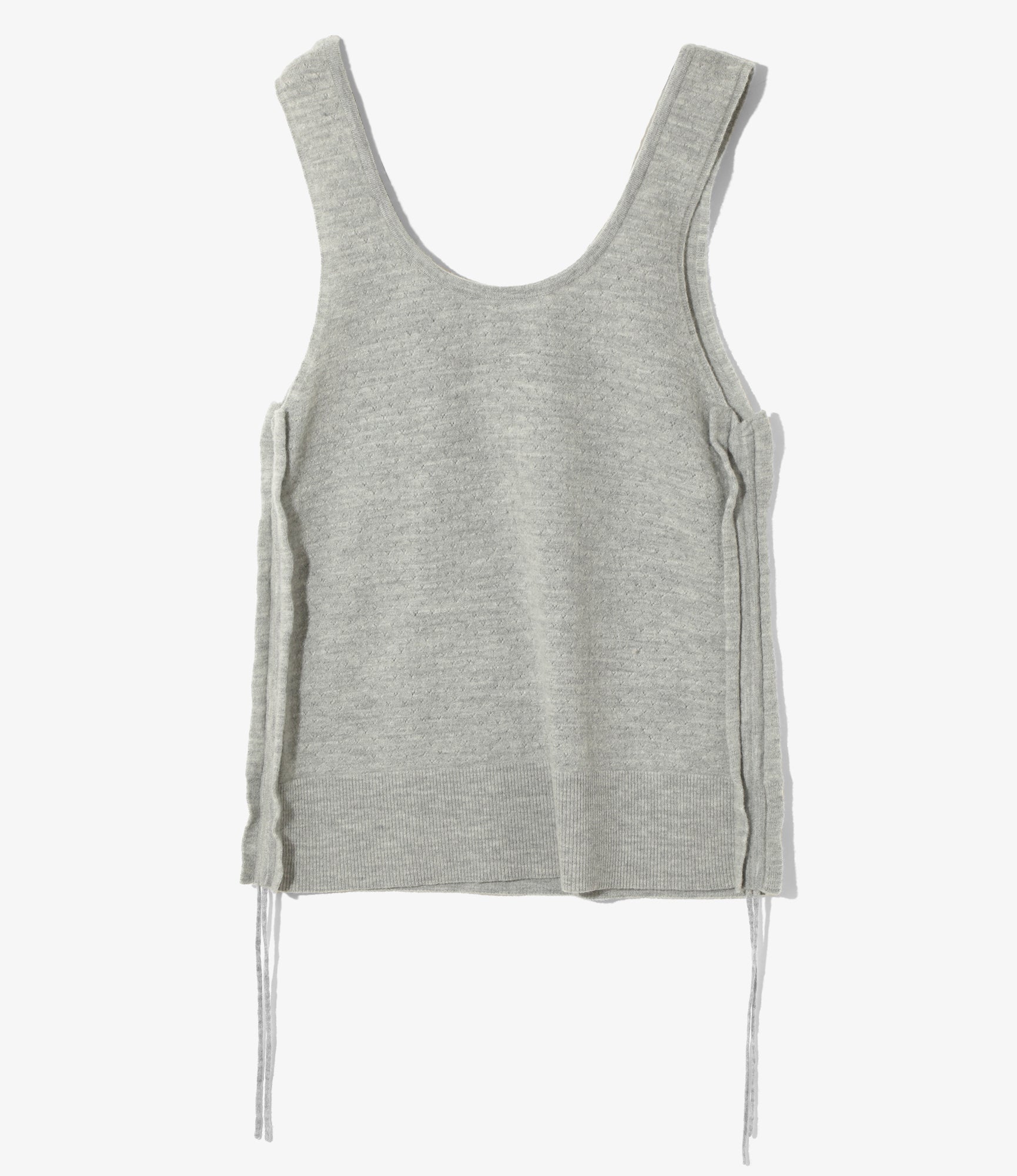 Apron Dress - H. Grey - Boiled Knit