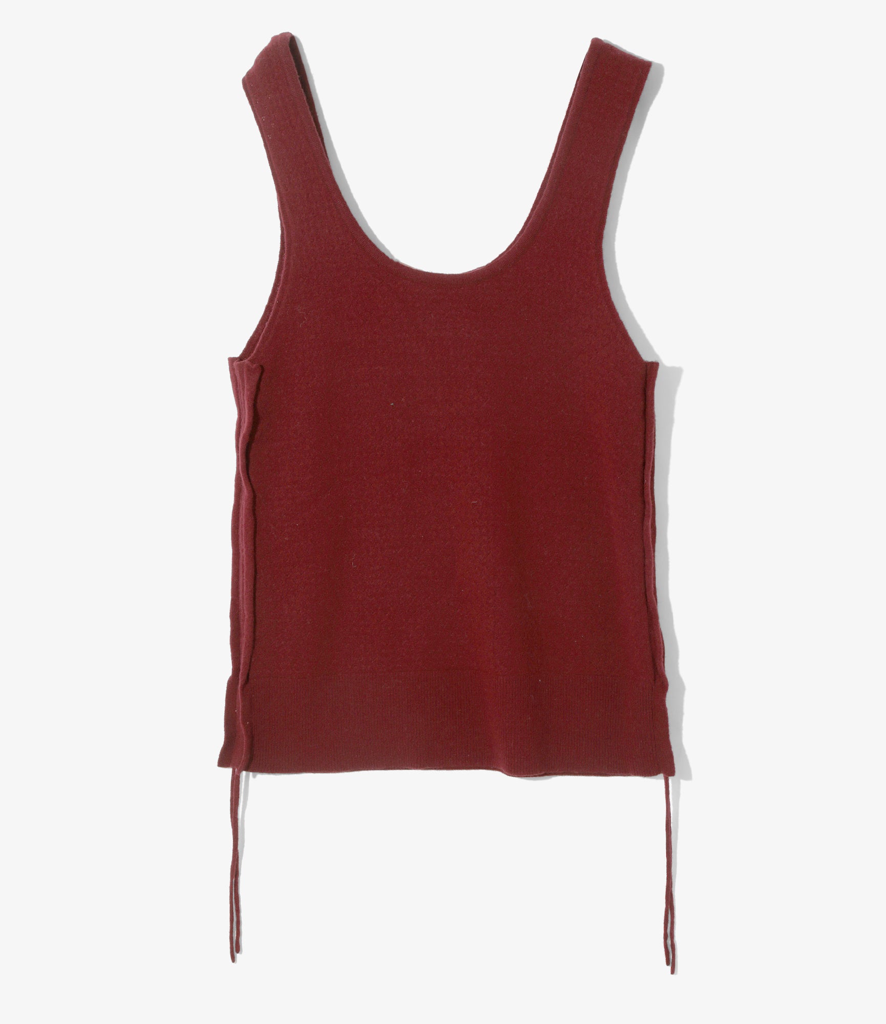 Apron Dress - Burgundy - Boiled Knit