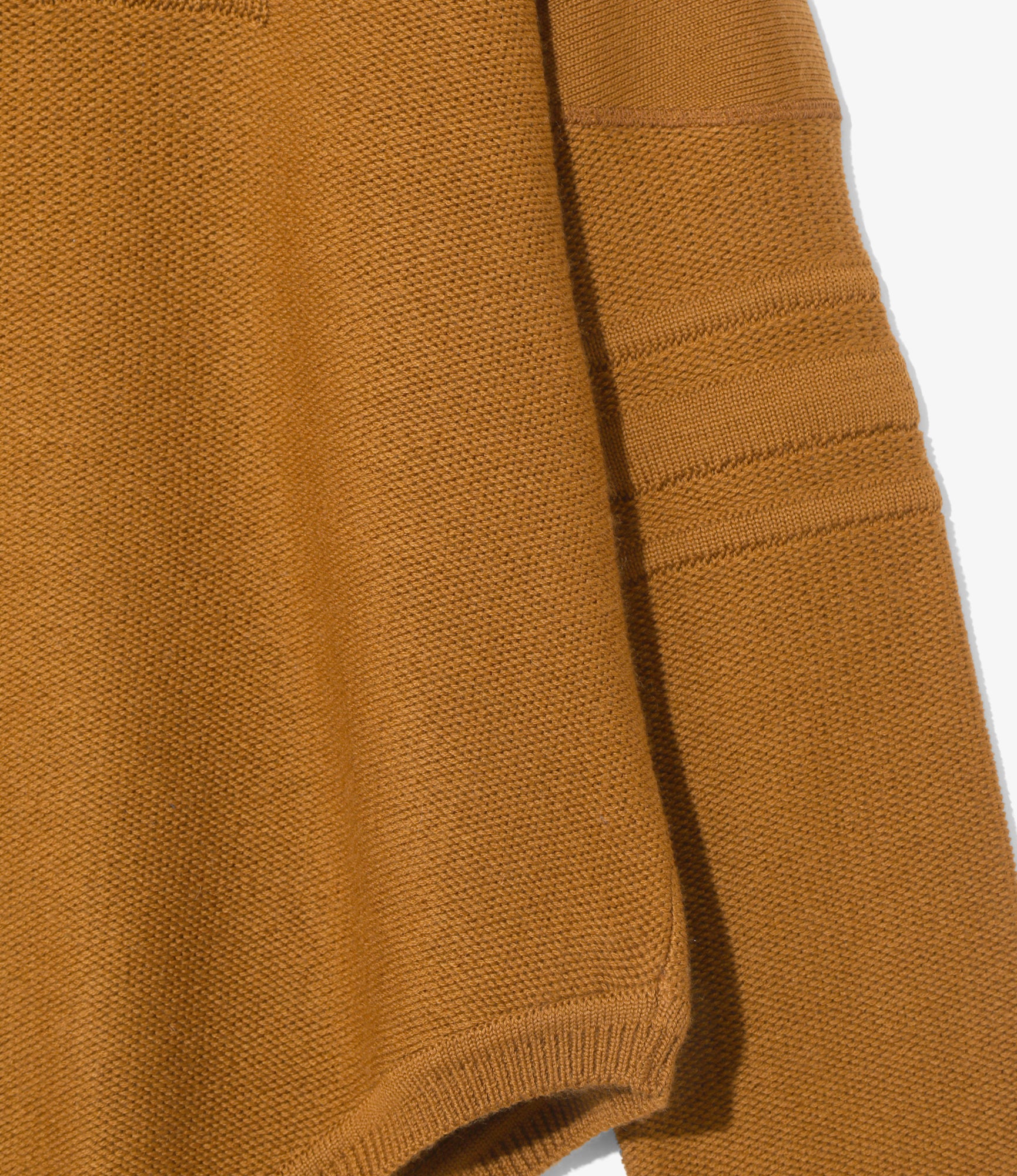 Embossed Bodysuit Sweater - Mustard