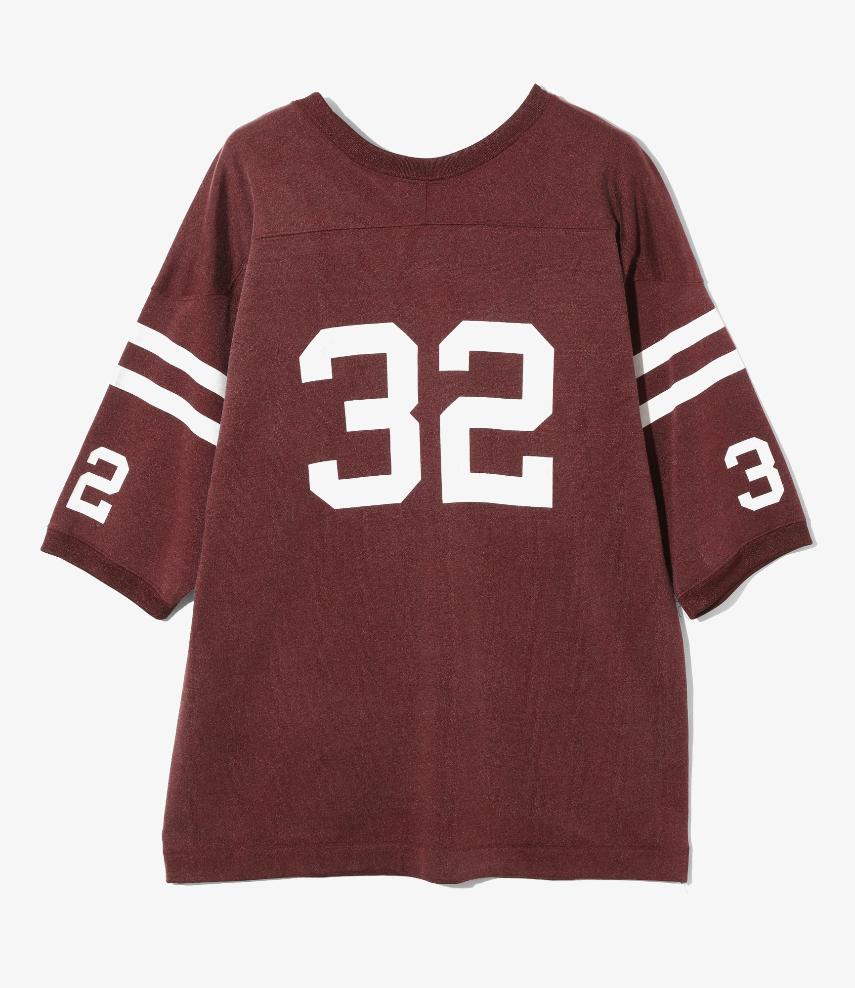 Damaged Football Tee - Burgundy