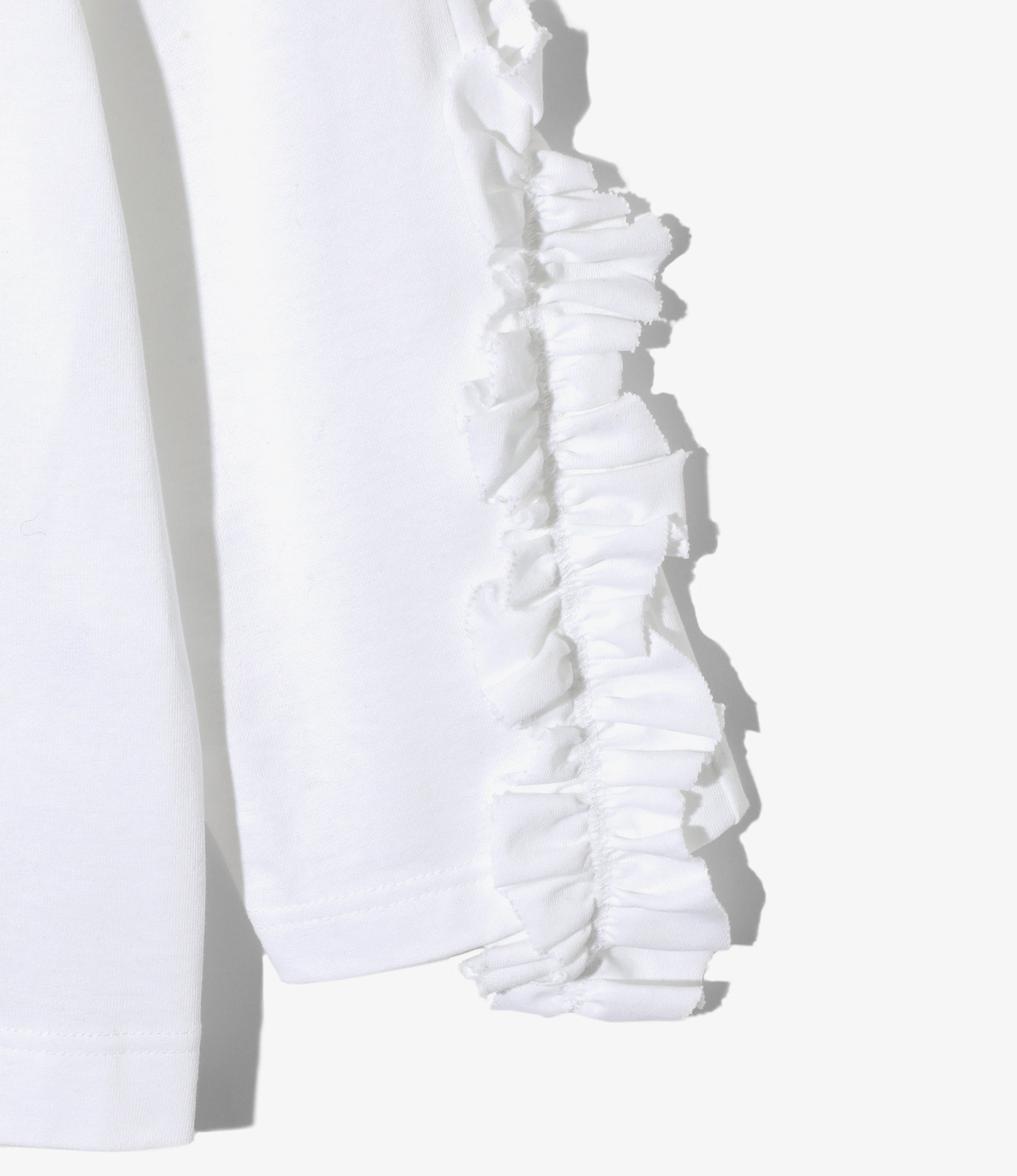 Swallow Frill Basque Shirt - White