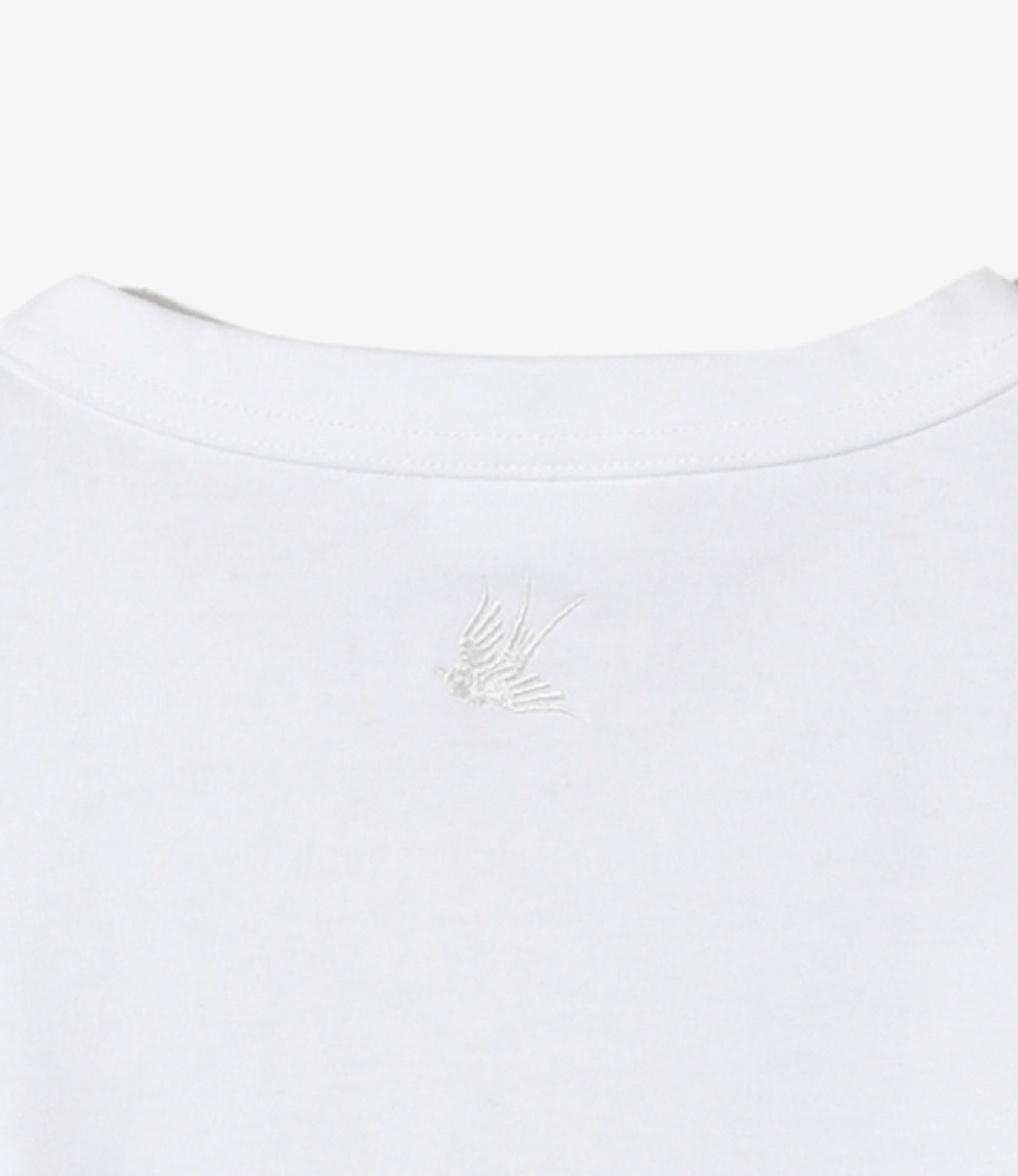 Swallow Frill Basque Shirt - White