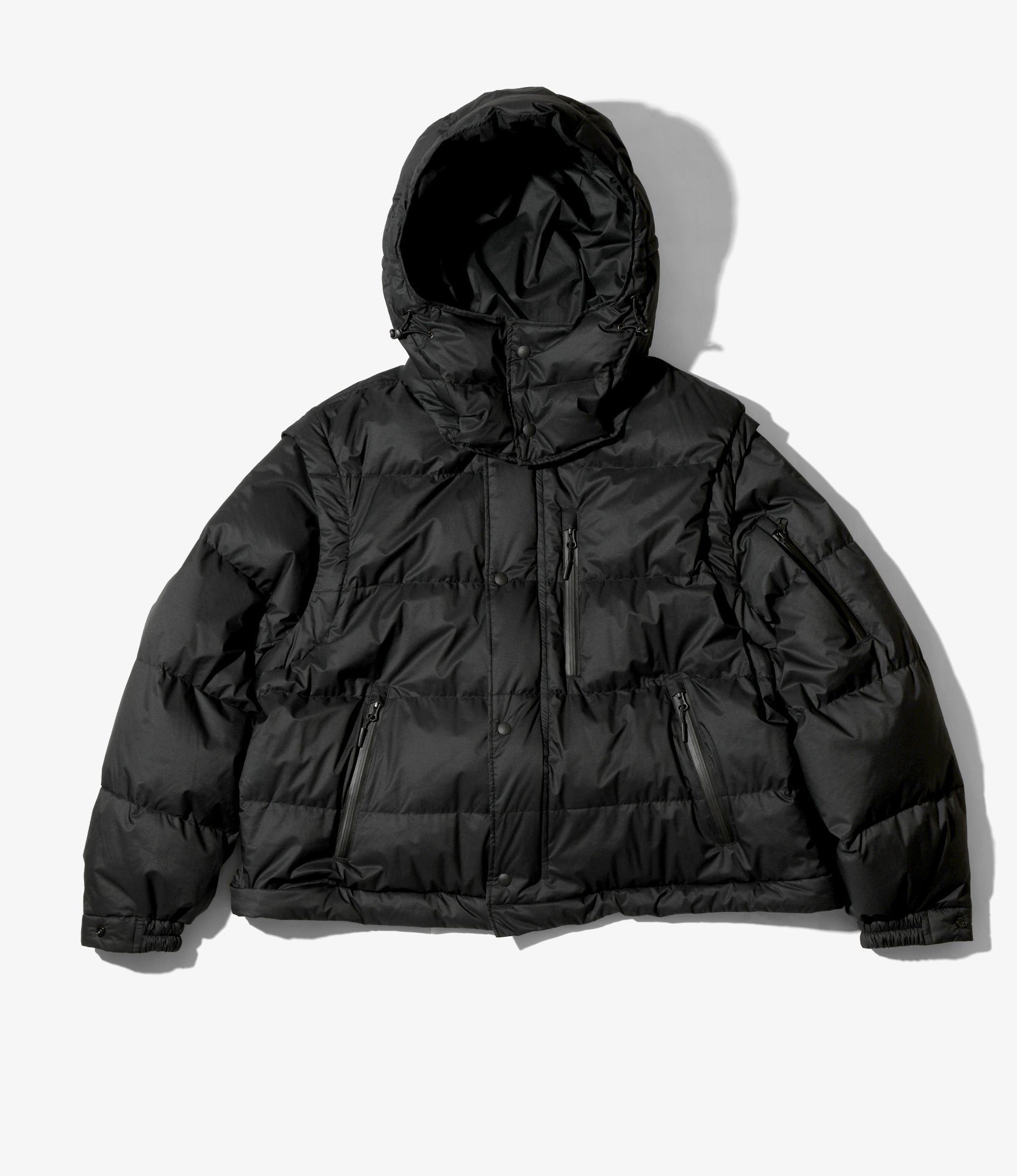 Engineered Garments x Nanga - Detachable Down Coat - Black