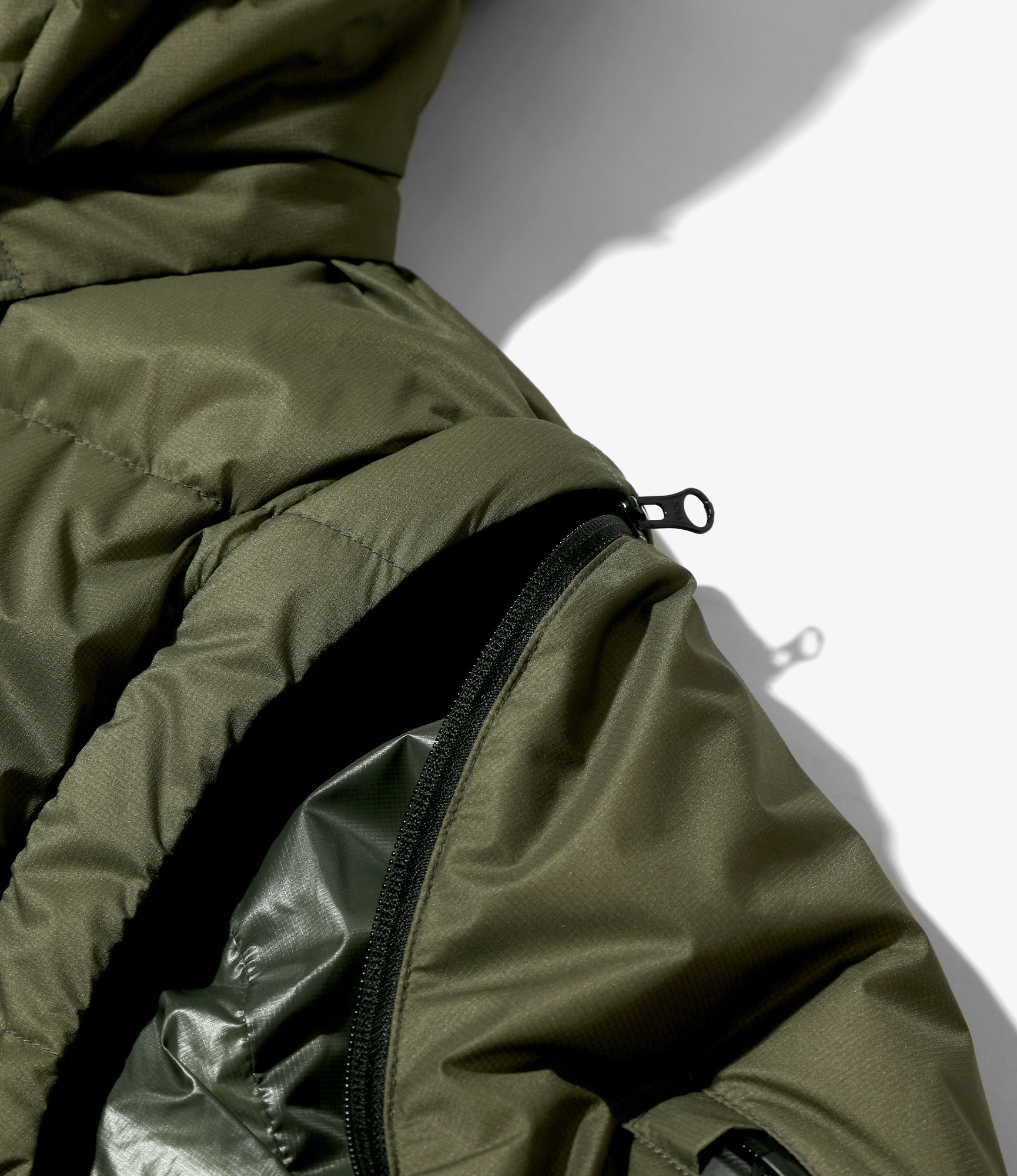 Engineered Garments x Nanga - Detachable Down Coat - Khaki