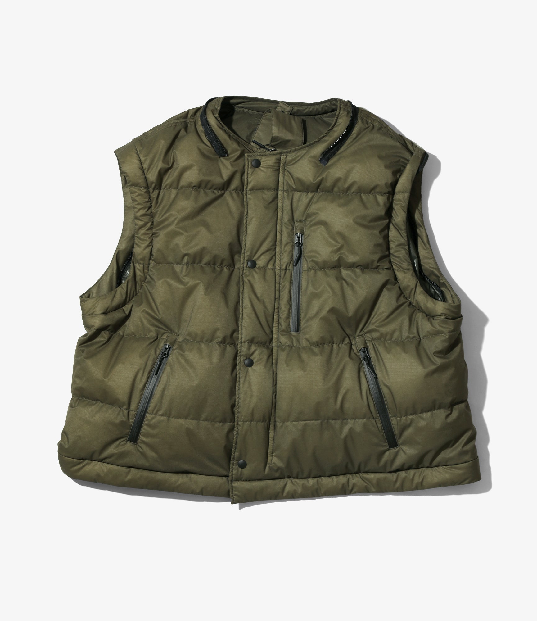 Engineered Garments x Nanga - Detachable Down Coat - Khaki