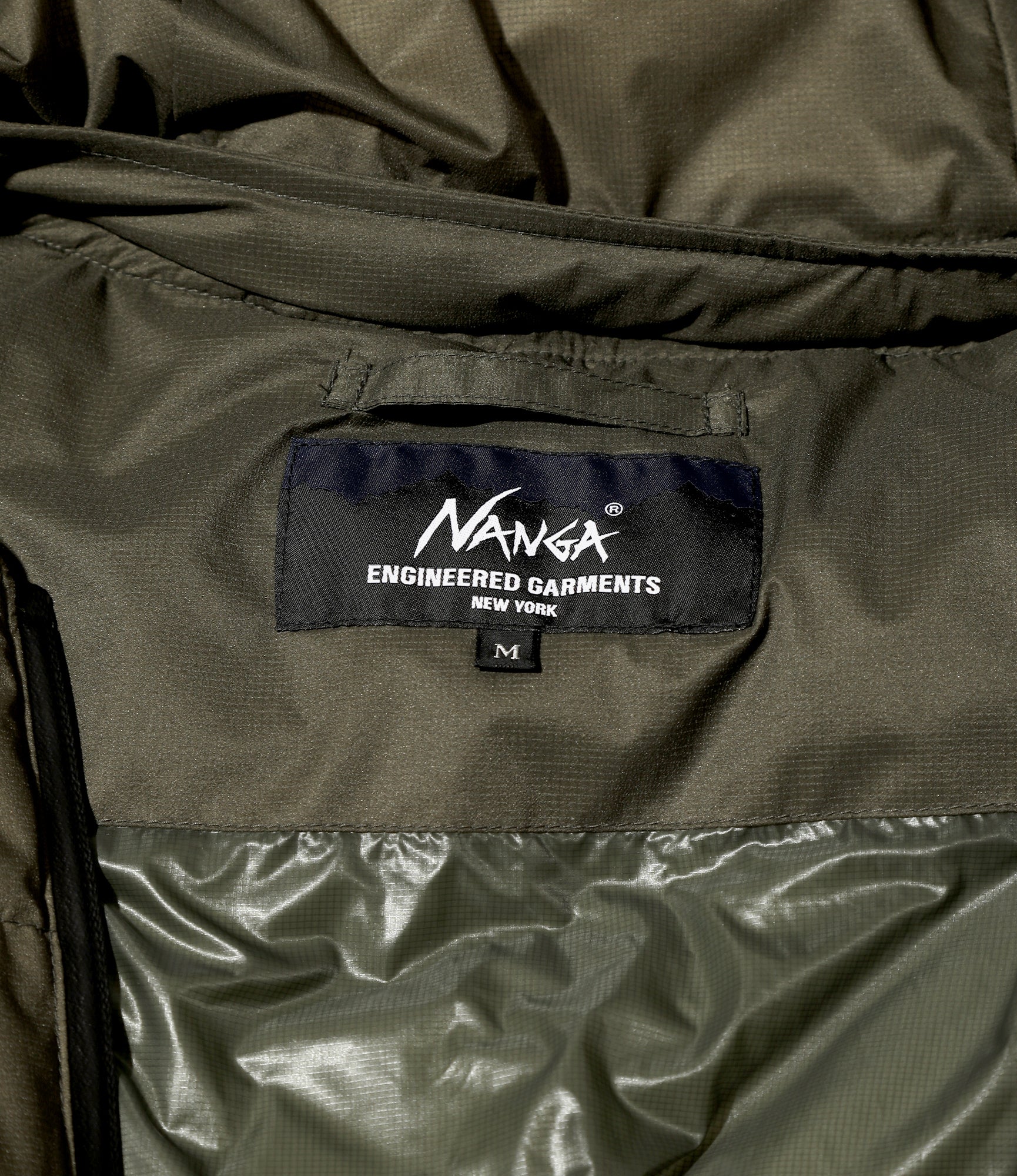 Engineered Garments x Nanga - Detachable Down Coat - Khaki