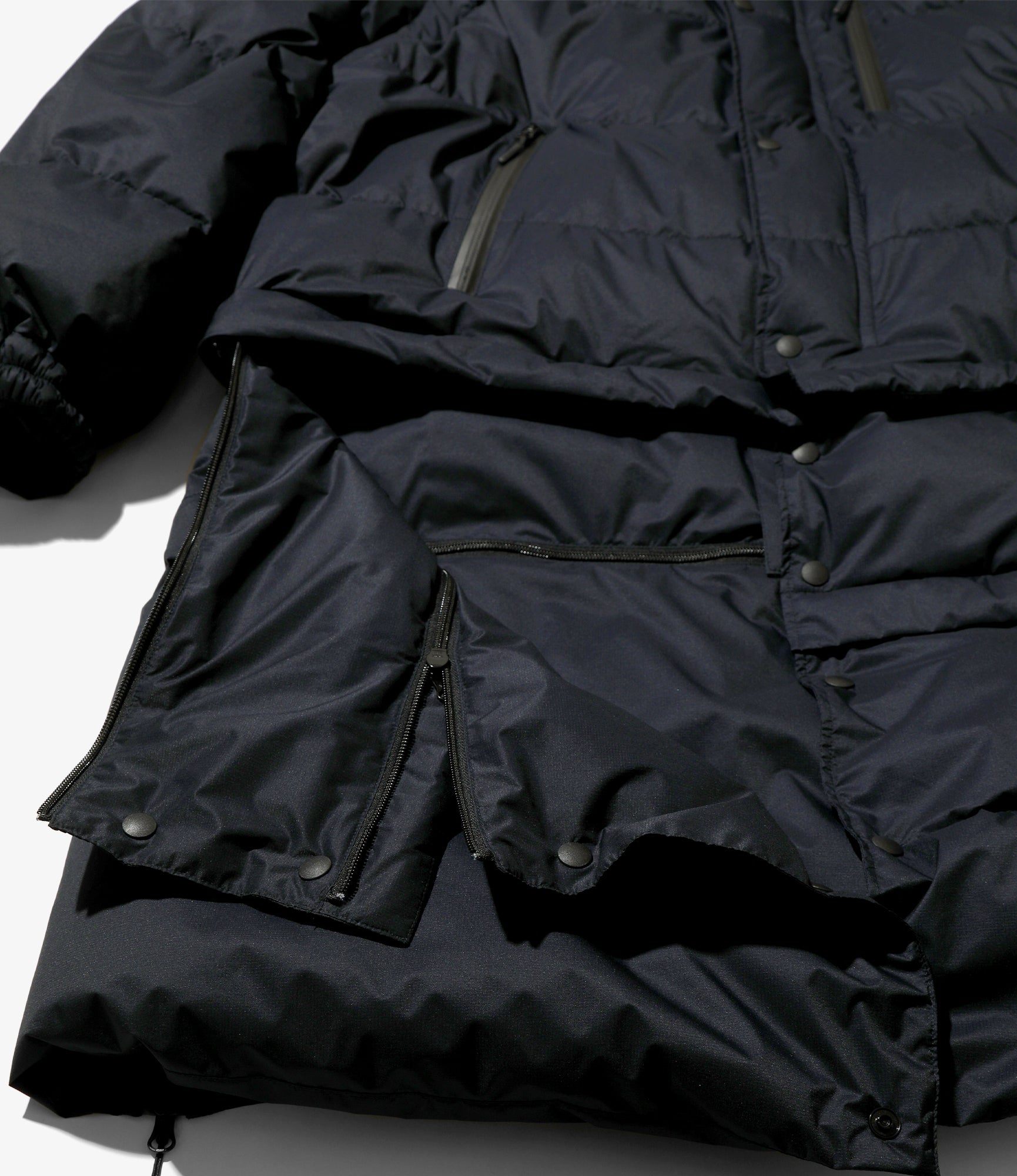 Engineered Garments x Nanga - Detachable Down Coat - Dk. Navy