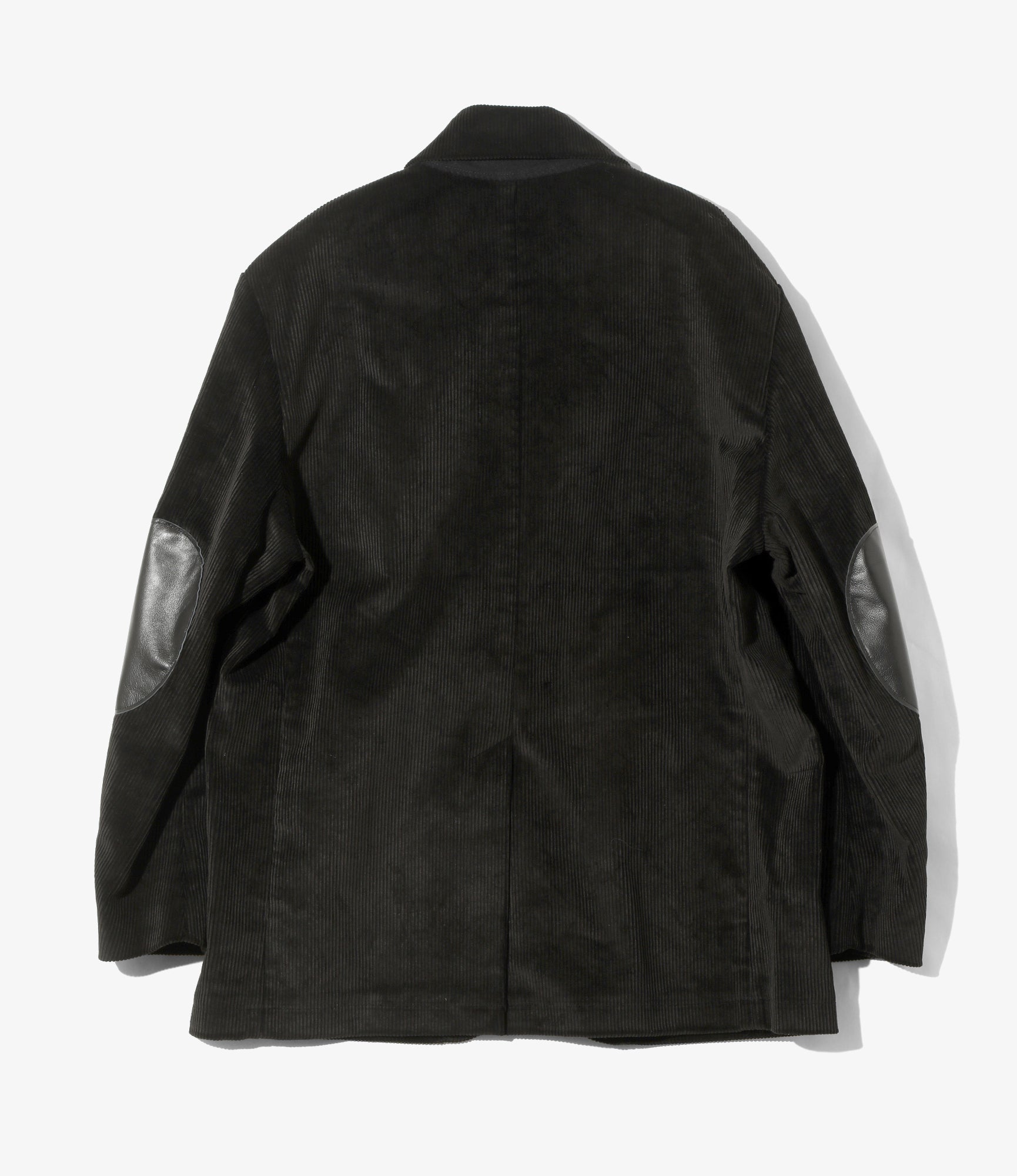 Zipped Travel Jacket - Black - 8W Corduroy