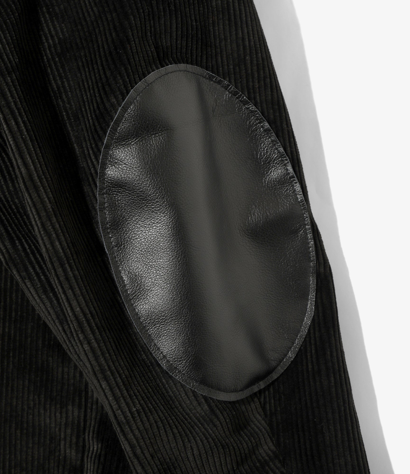 Zipped Travel Jacket - Black - 8W Corduroy