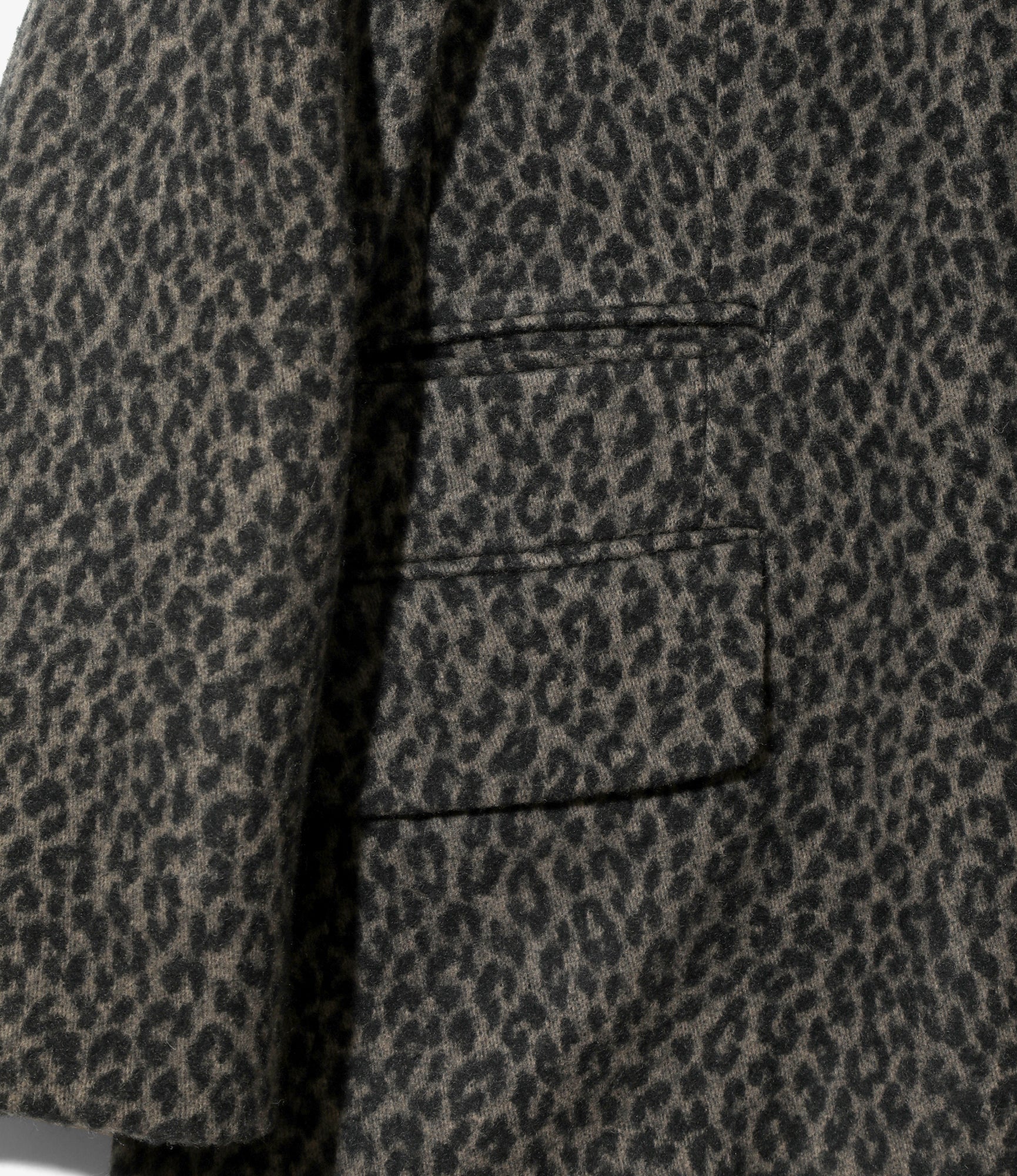 2B Jacket - Charcoal - Leopard Jacquard