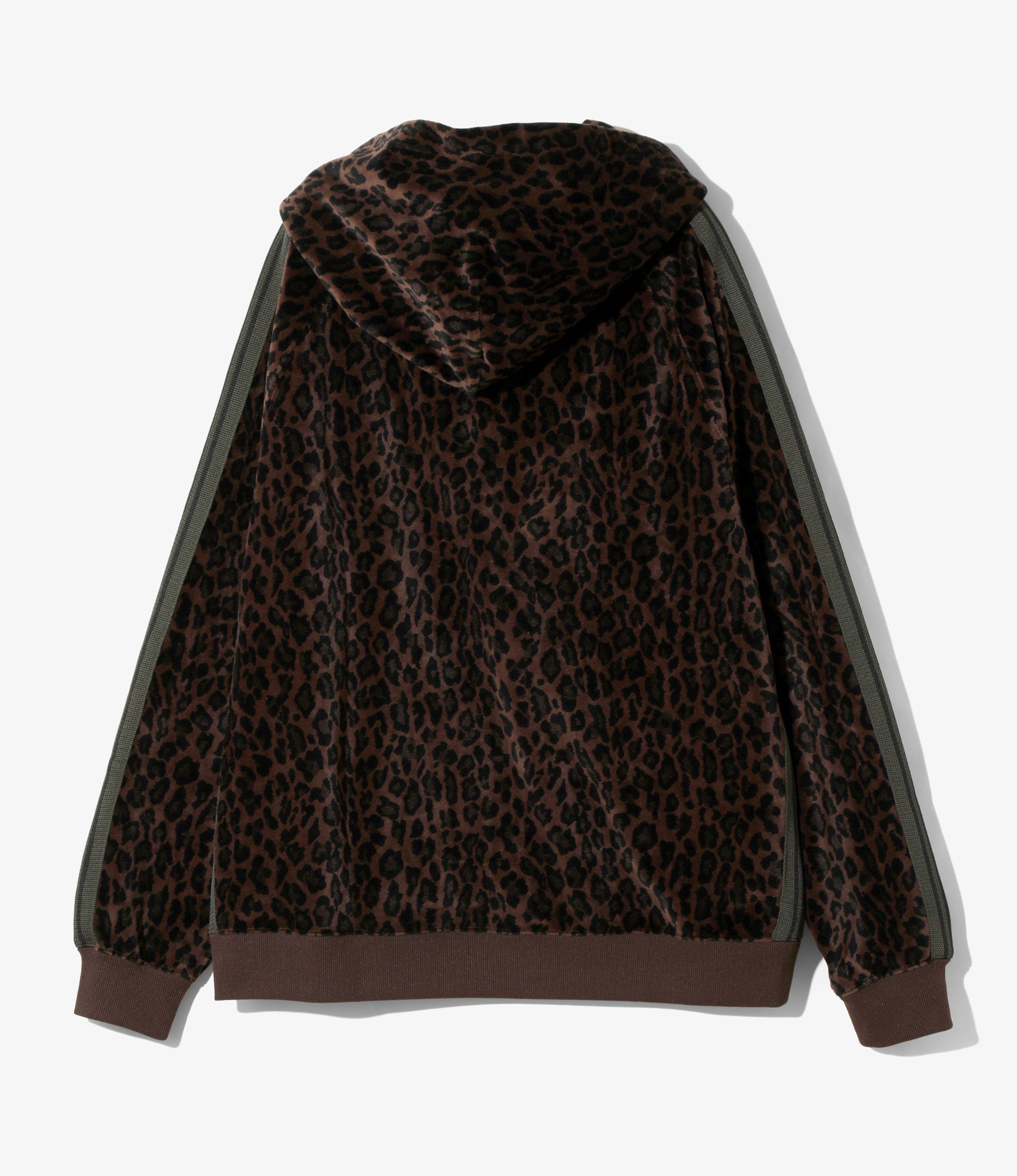 Track Hoody - Brown - Leopard Velour