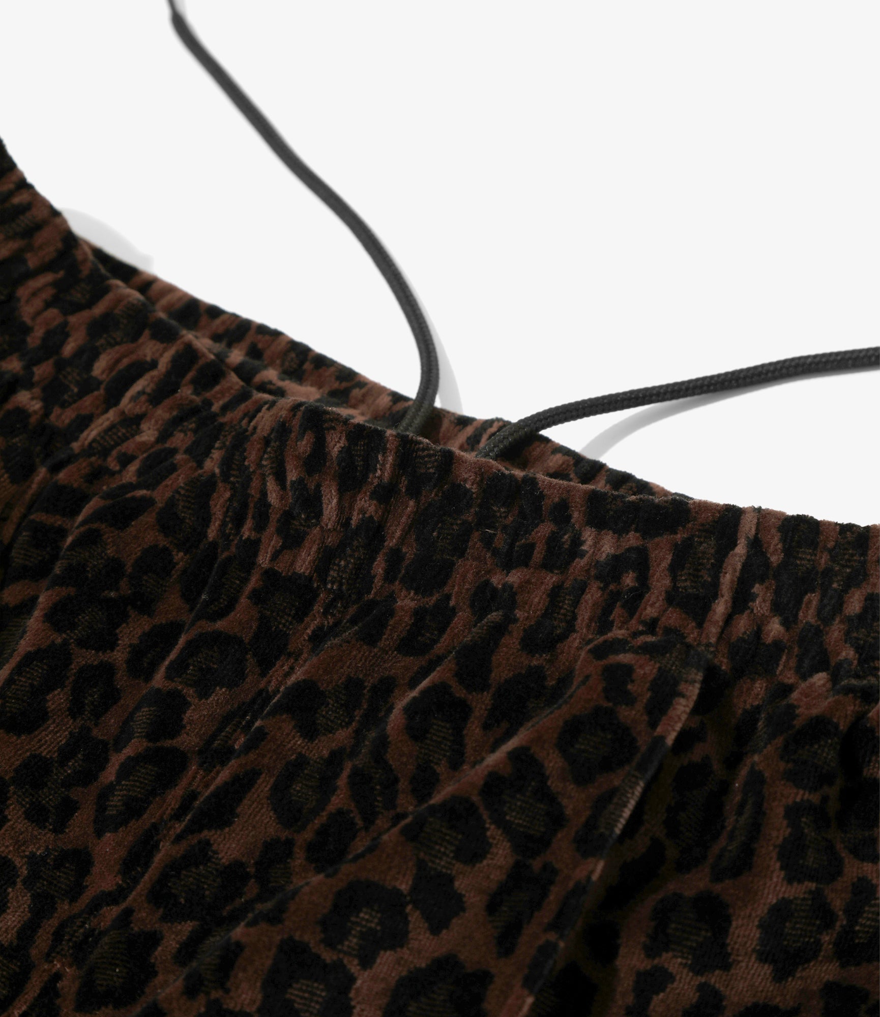 Track Pant - Brown - Leopard Velour