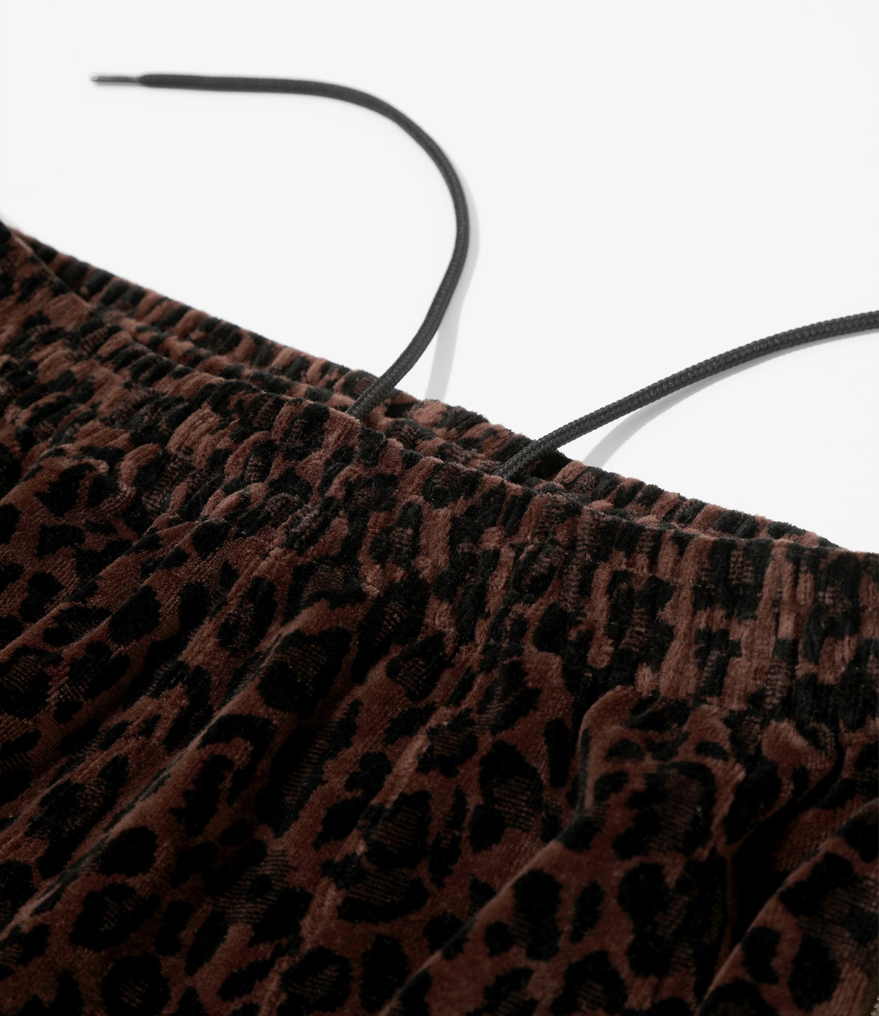 H.D. Track Pant - Brown - Leopard Velour