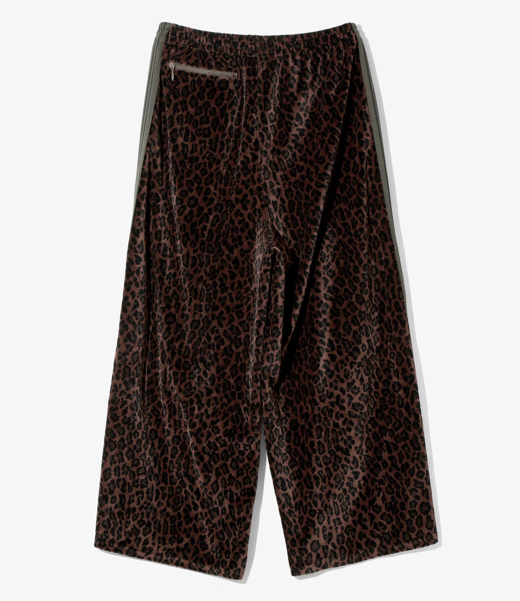 H.D. Track Pant - Brown - Leopard Velour