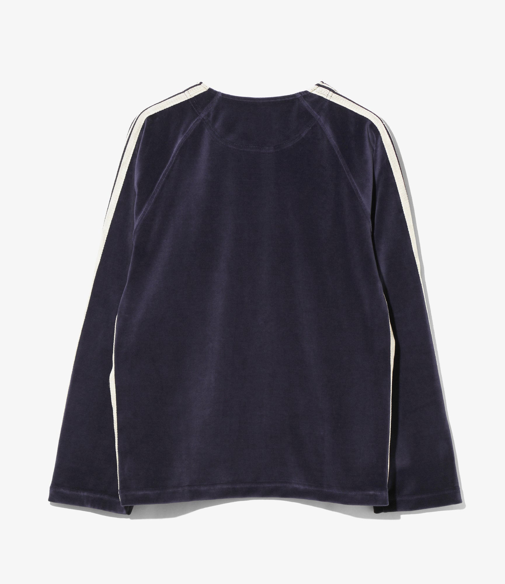 Women's Zipped Track Cardigan - Navy - C/PE Velour