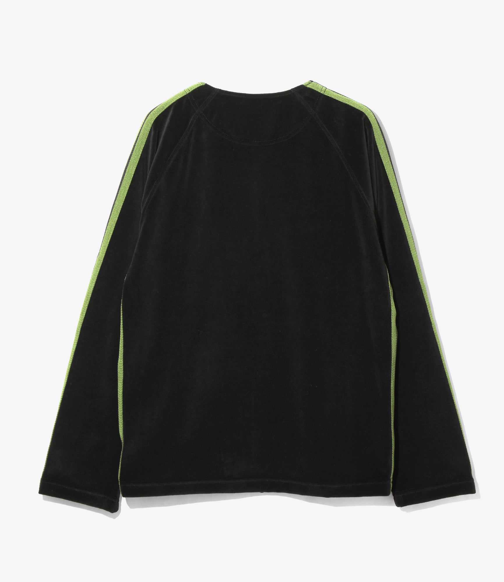 Zipped Track Cardigan - Black - C/PE Velour